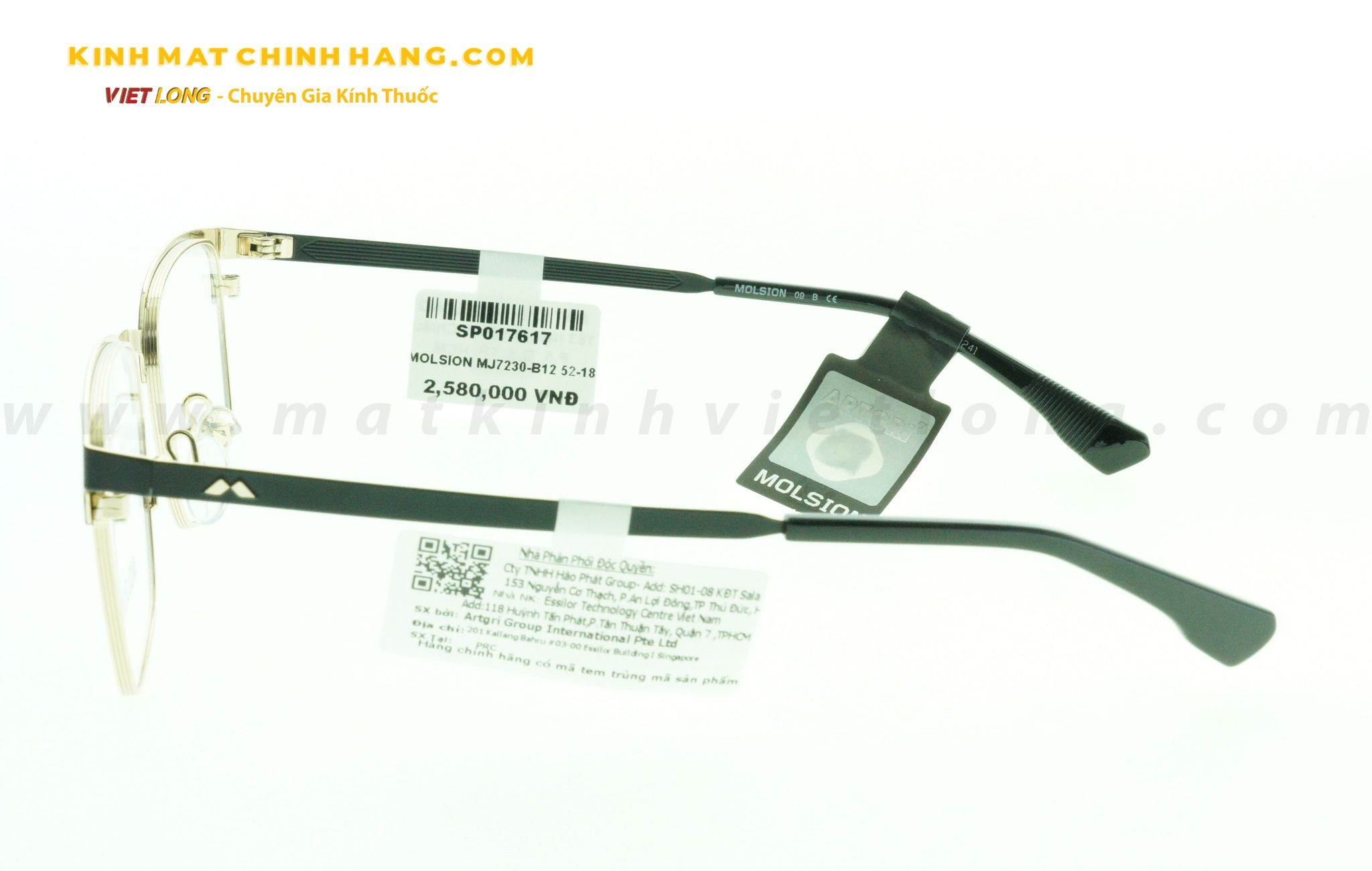 GỌNG KÍNH MOLSION MJ7230-B12 52-18