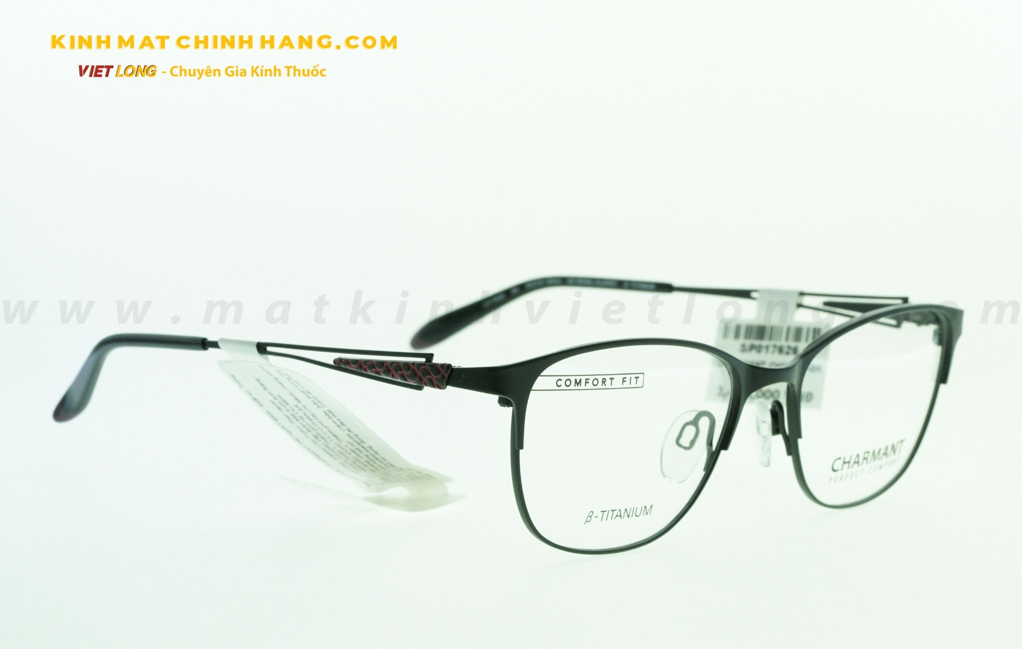 GỌNG KÍNH CHARMANT CH10626-BK 52-16