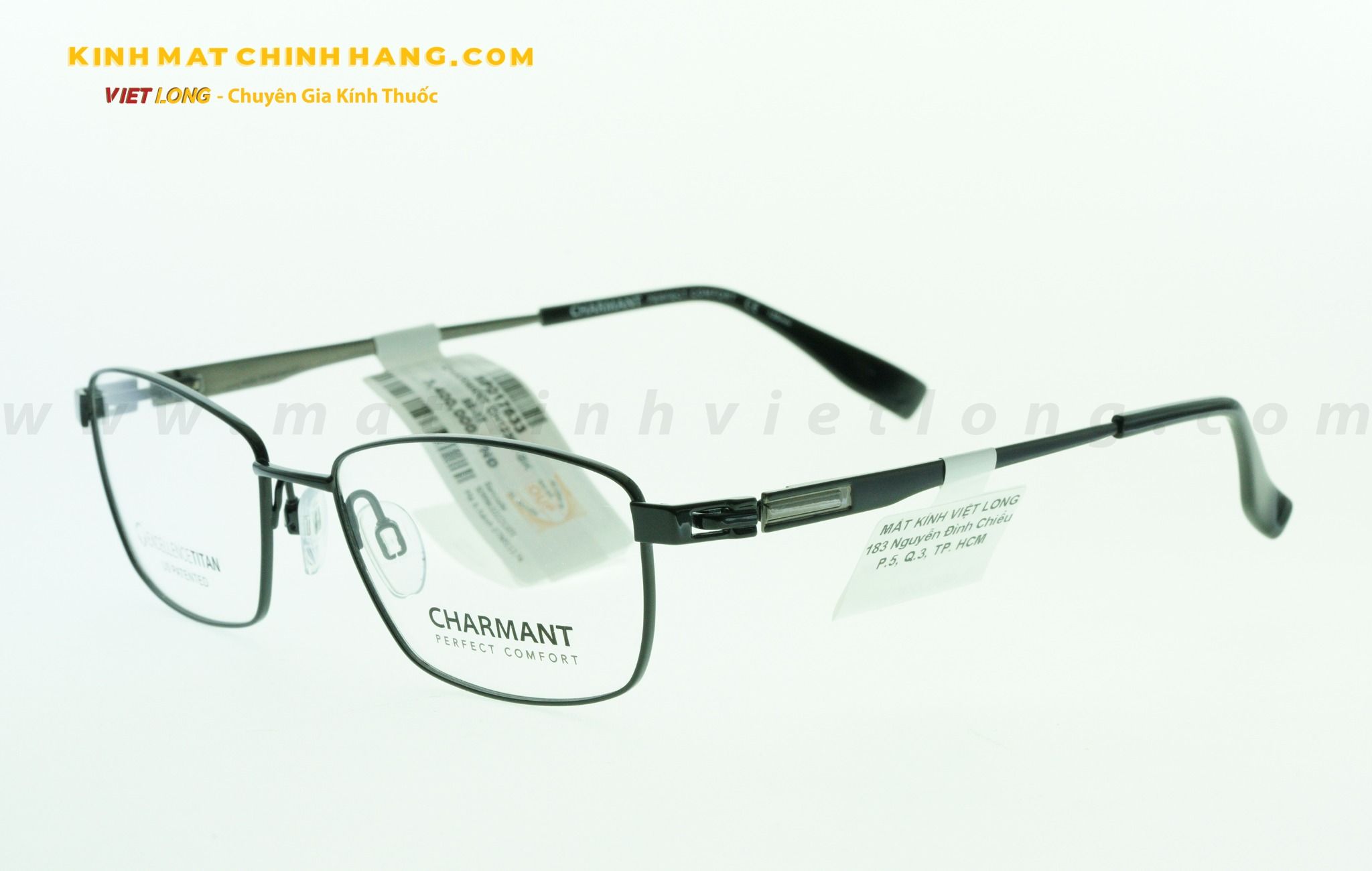 GỌNG KÍNH CHARMANT CH12351-BK 55-17