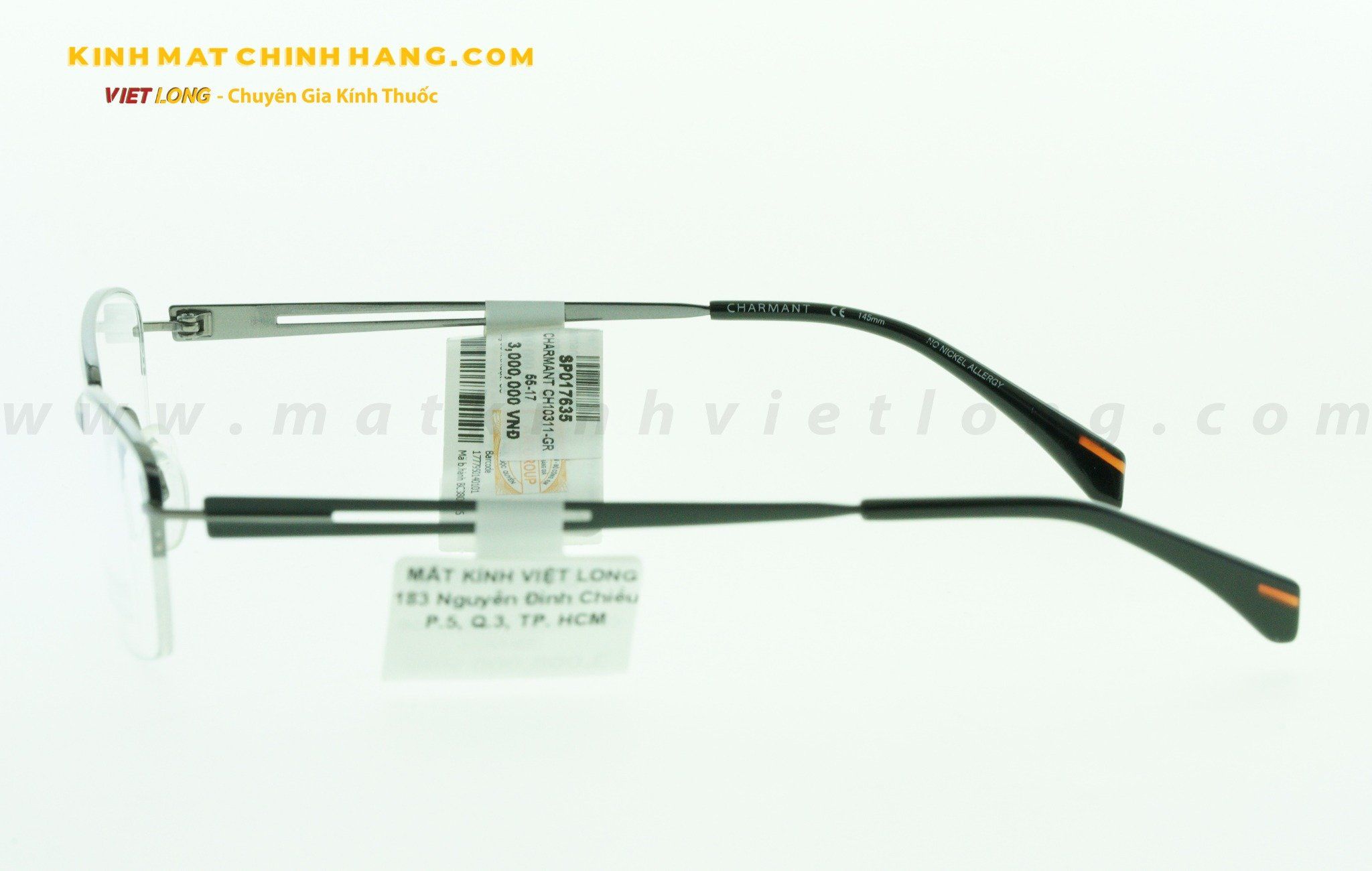 GỌNG KÍNH CHARMANT CH10311-GR 55-17