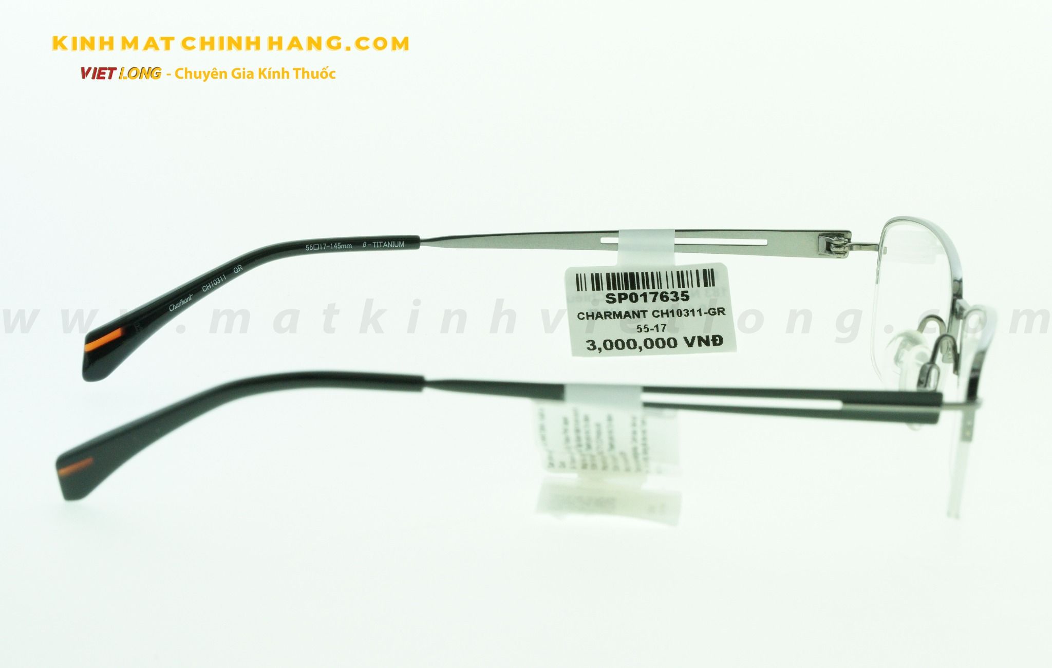 GỌNG KÍNH CHARMANT CH10311-GR 55-17