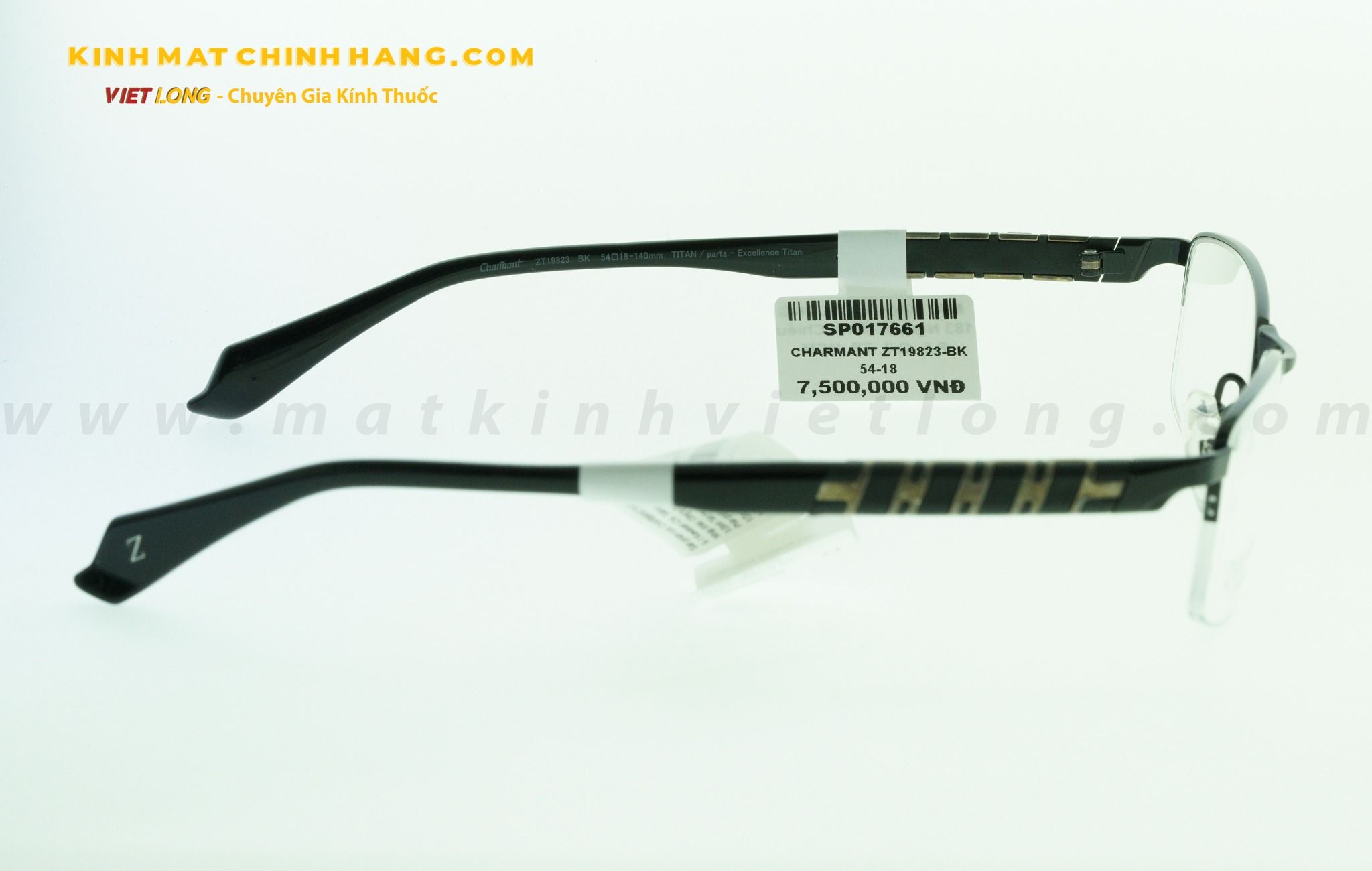 GỌNG KÍNH CHARMANT ZT19823-BK 54-18