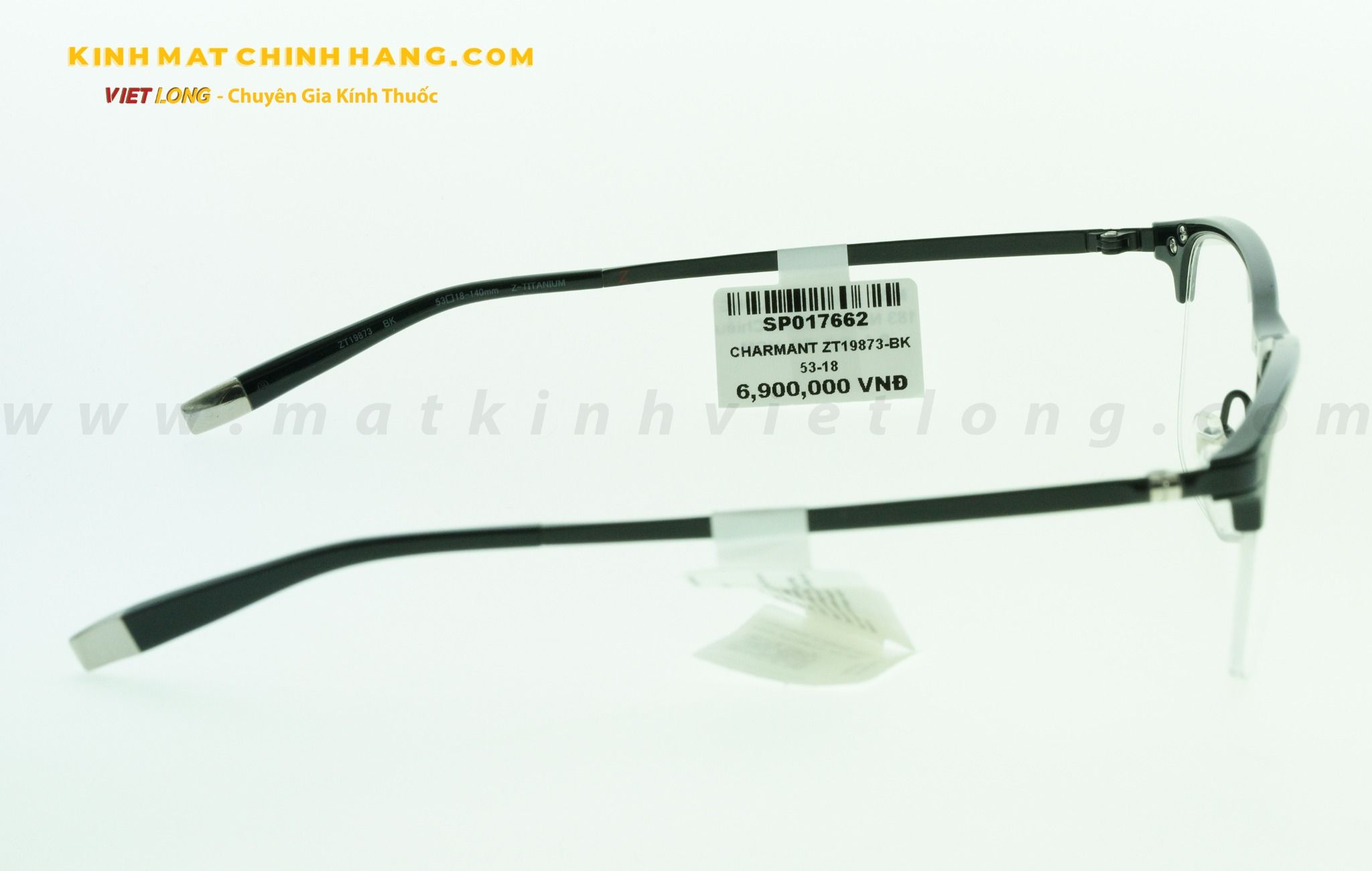 GỌNG KÍNH CHARMANT ZT19873-BK 53-18