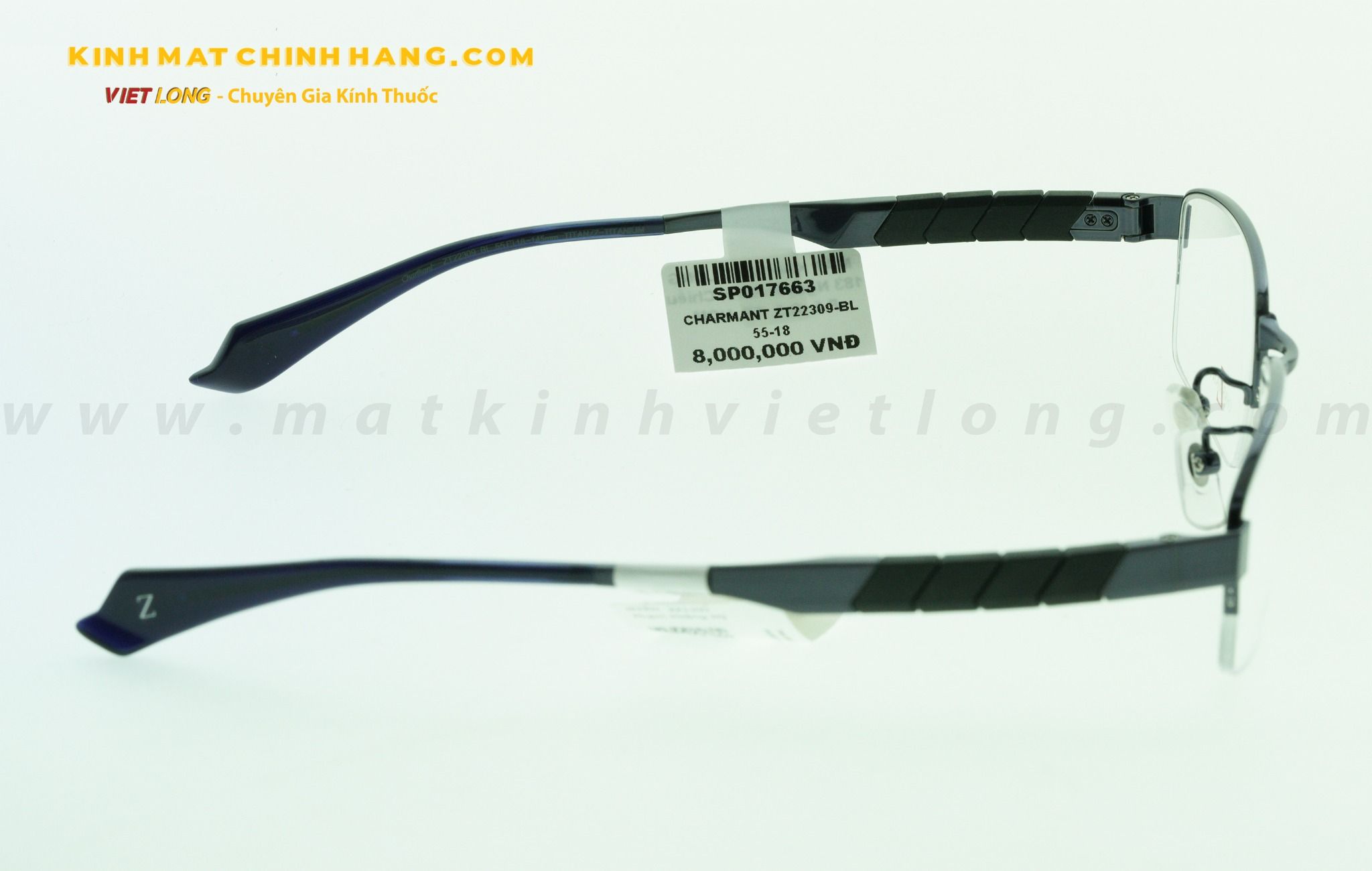 GỌNG KÍNH CHARMANT ZT22309-BL 55-18