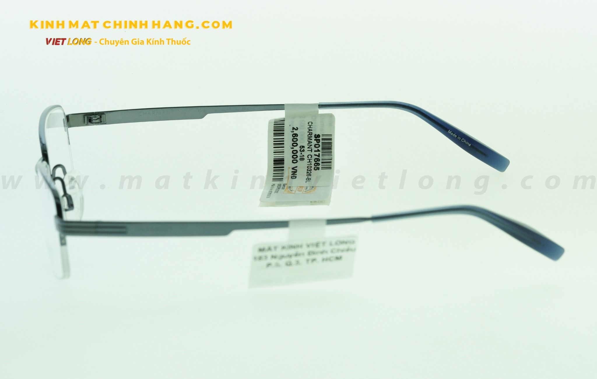 GỌNG KÍNH CHARMANT CH10326-BL 53-18