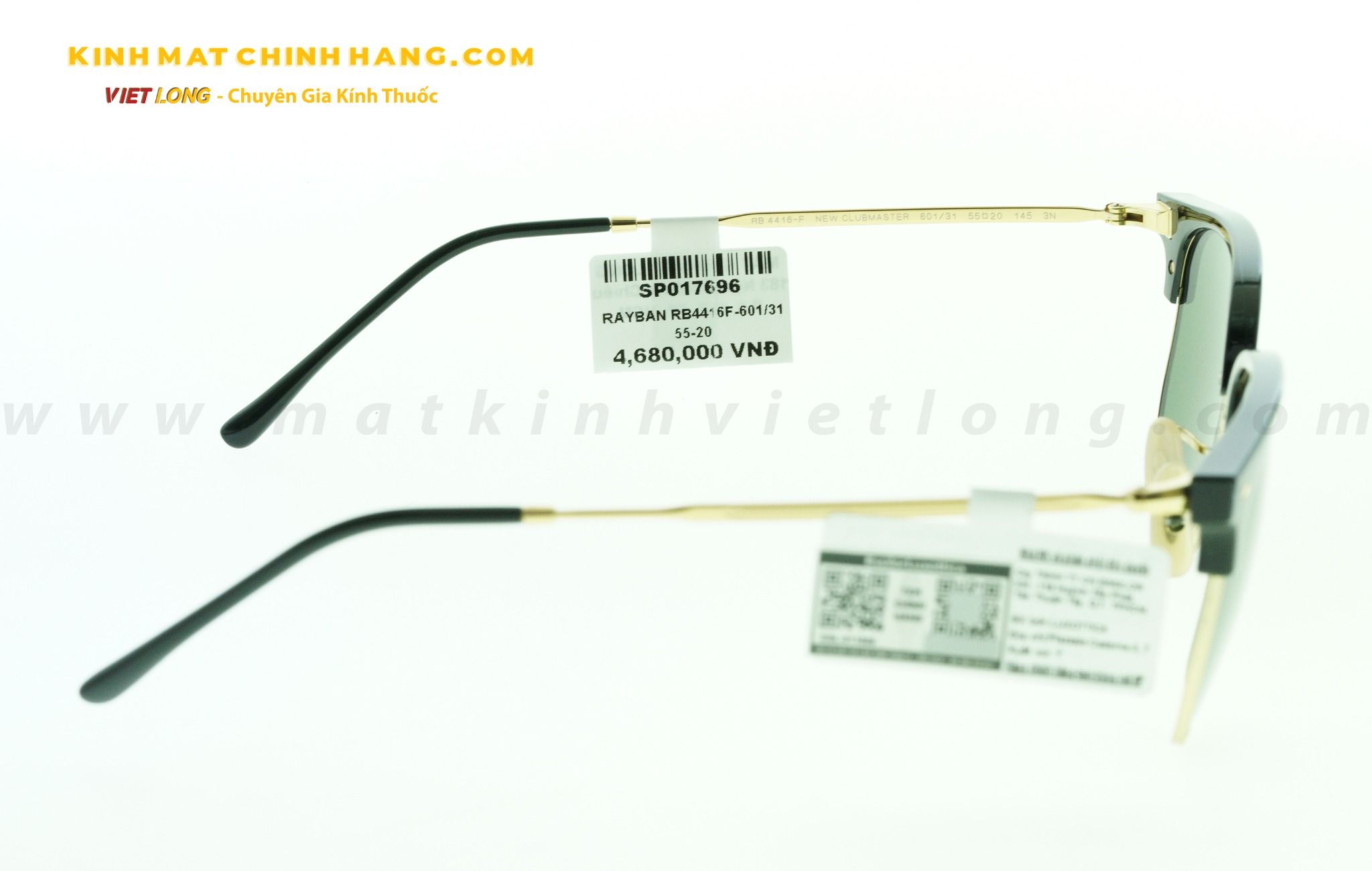  KÍNH MÁT RAYBAN RB4416F-601/31 55-20 