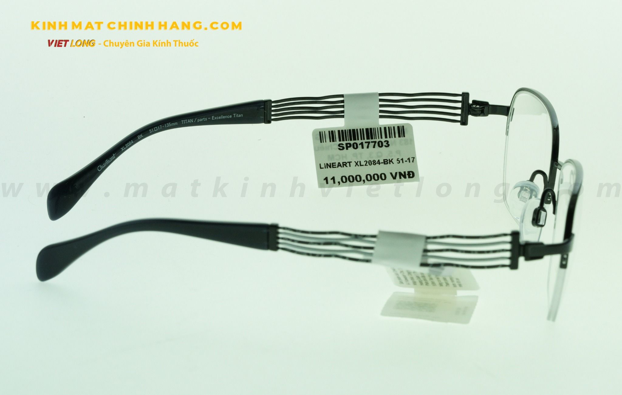 GỌNG KÍNH LINEART XL2084-BK 51-17