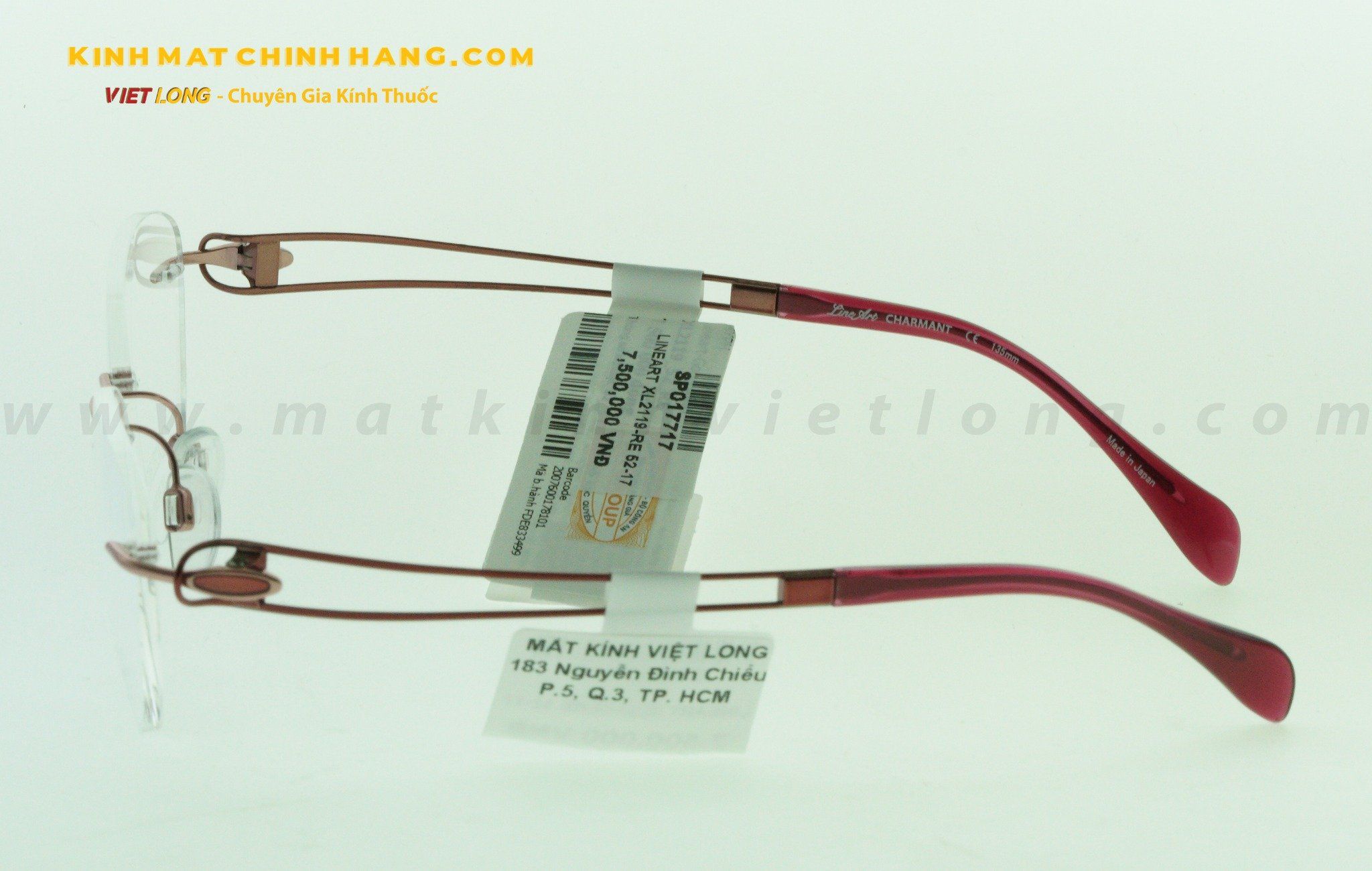 GỌNG KÍNH LINEART XL2119-RE 52-17