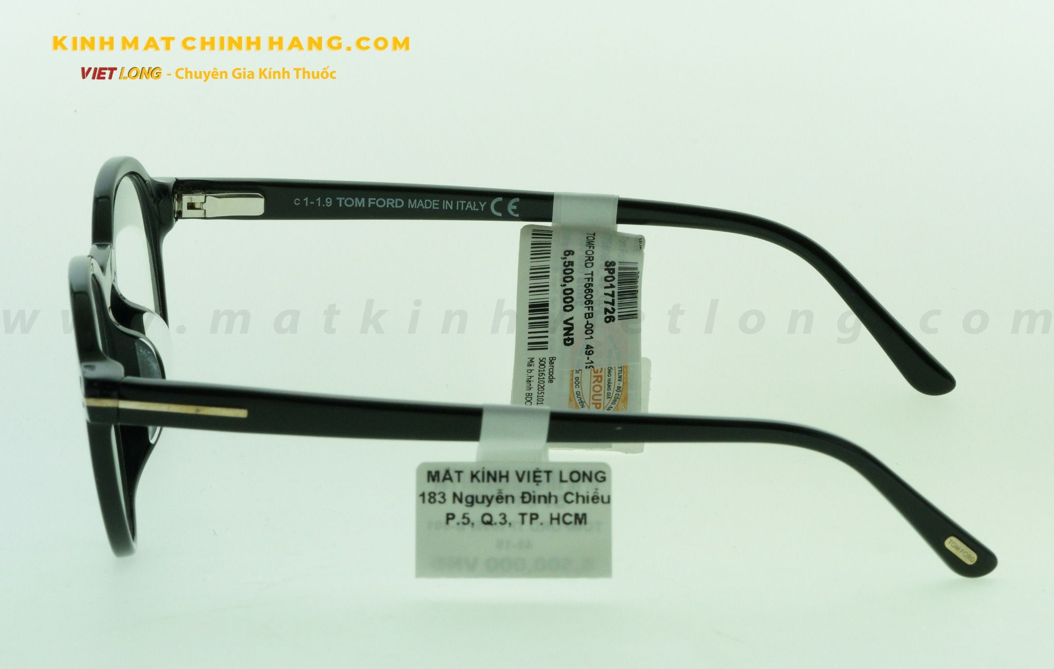 GỌNG KÍNH TOMFORD TF5606FB-001 49-19