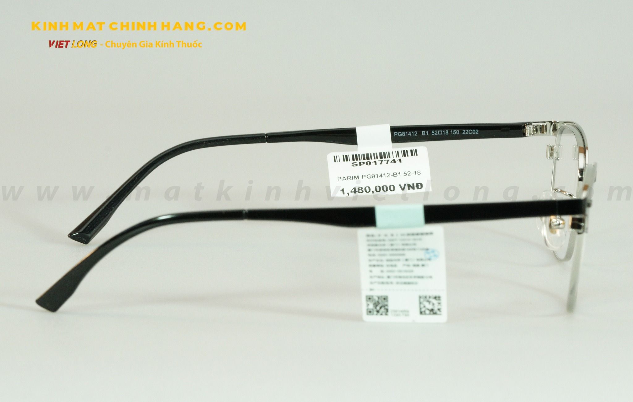 GỌNG KÍNH PARIM PG81412-B1 52-18