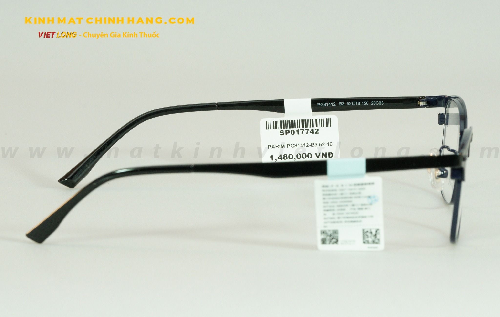 GỌNG KÍNH PARIM PG81412-B3 52-18