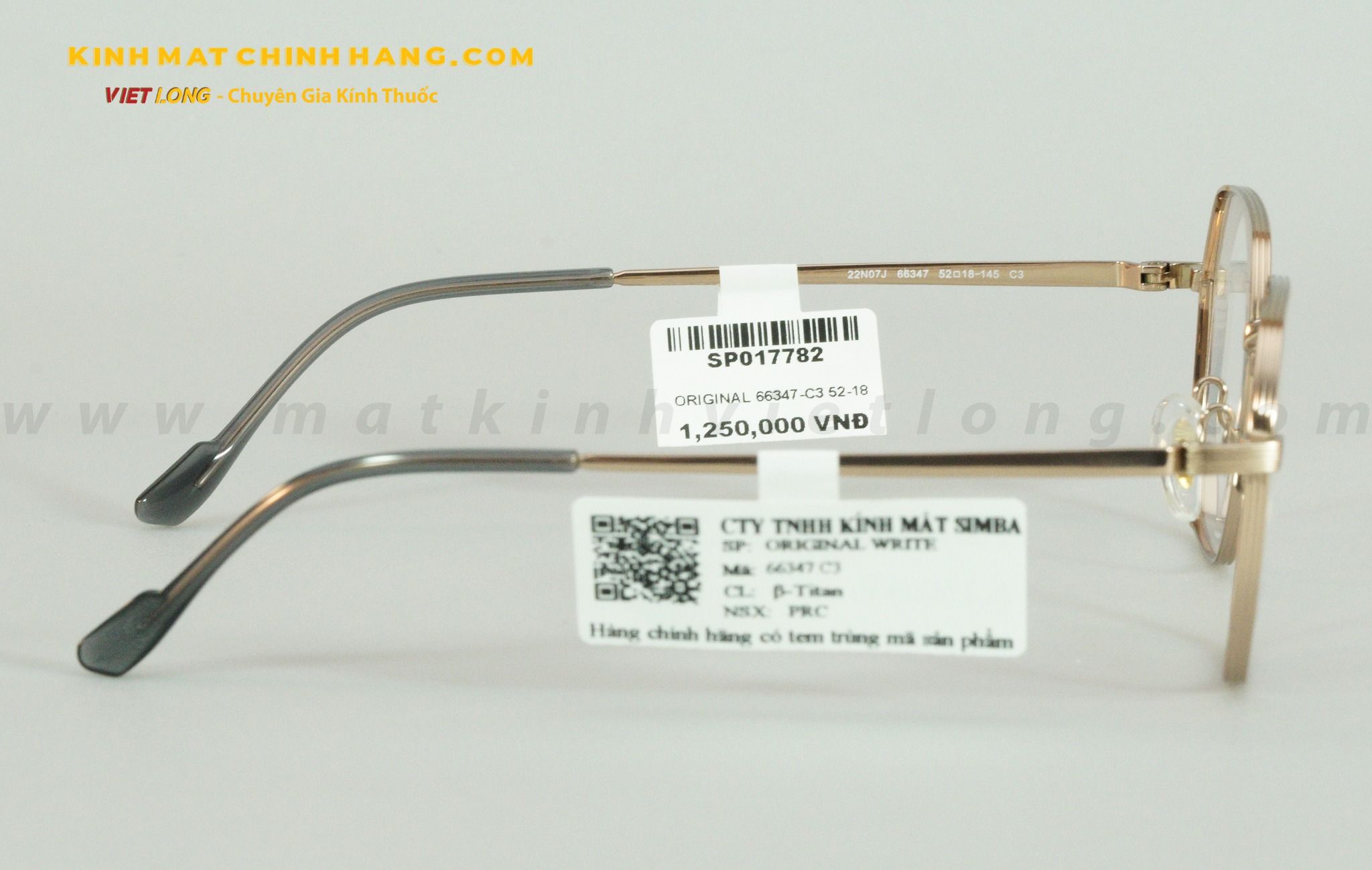 GỌNG KÍNH ORIGINAL 66347-C3 52-18