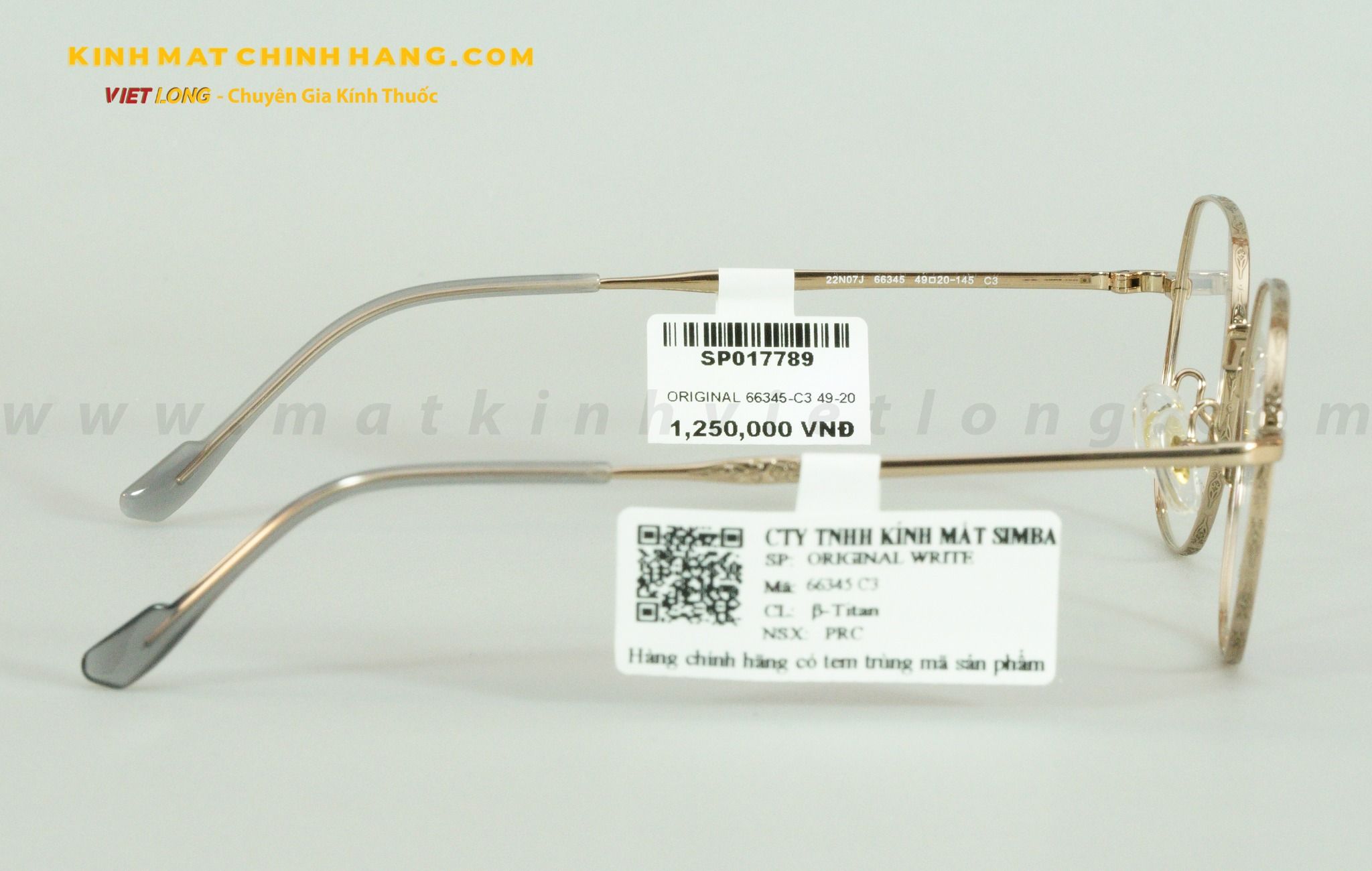 GỌNG KÍNH ORIGINAL 66345-C3 49-20
