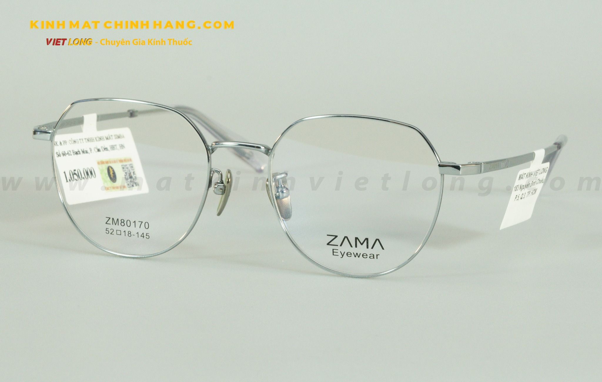  GỌNG KÍNH ZAMA ZM80170-C2 52-18 