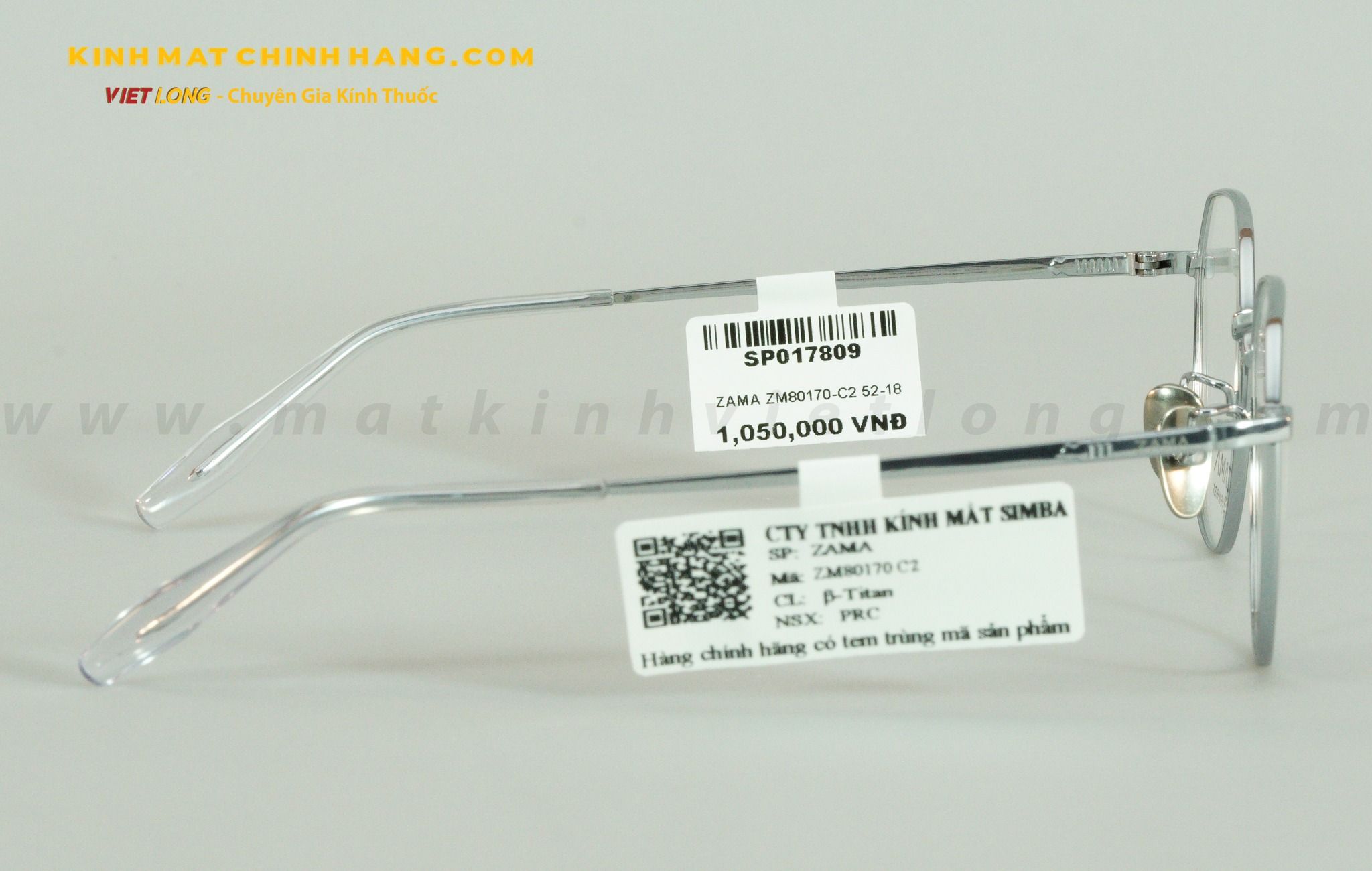 GỌNG KÍNH ZAMA ZM80170-C2 52-18