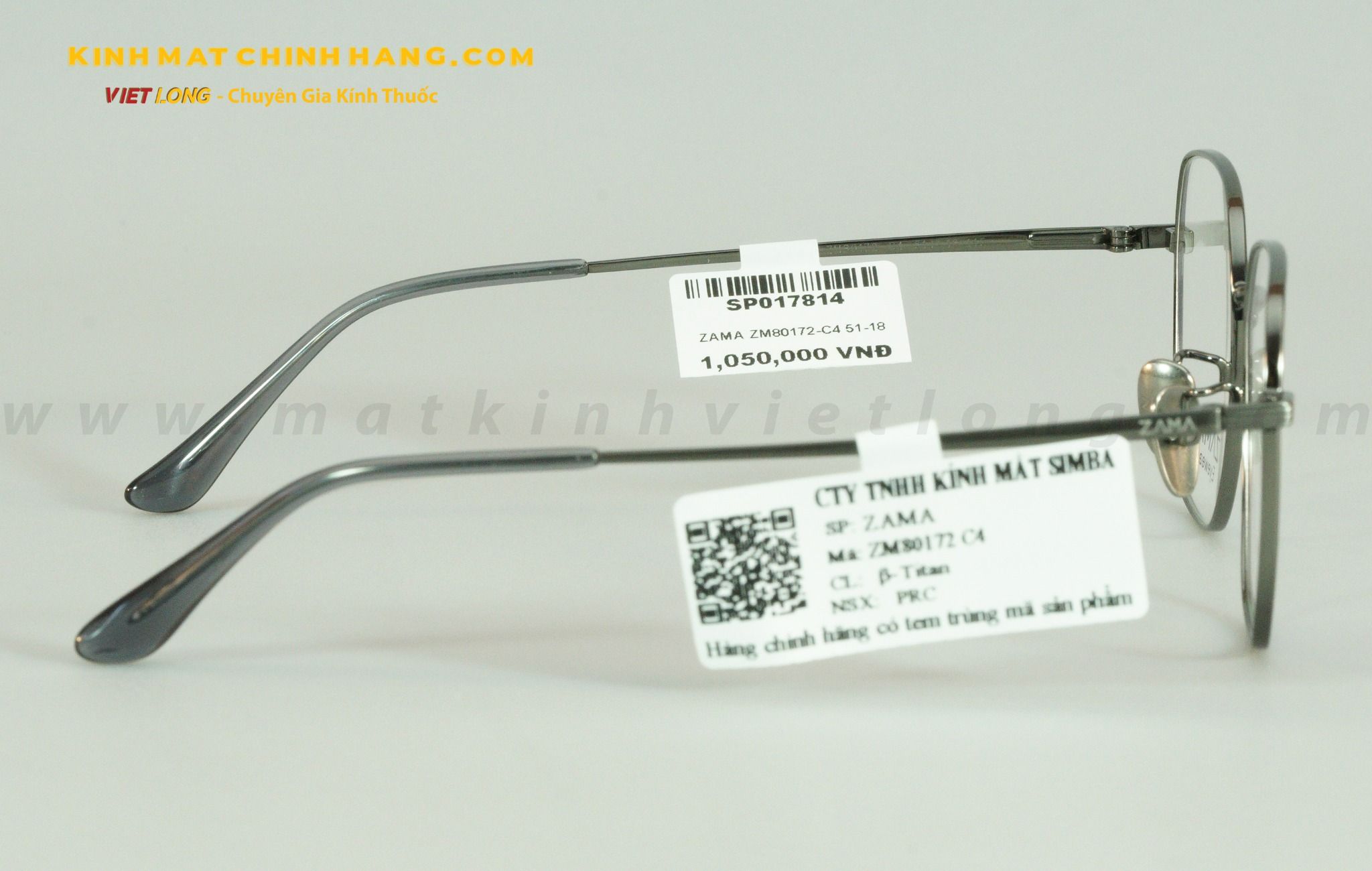 GỌNG KÍNH ZAMA ZM80172-C4 51-18