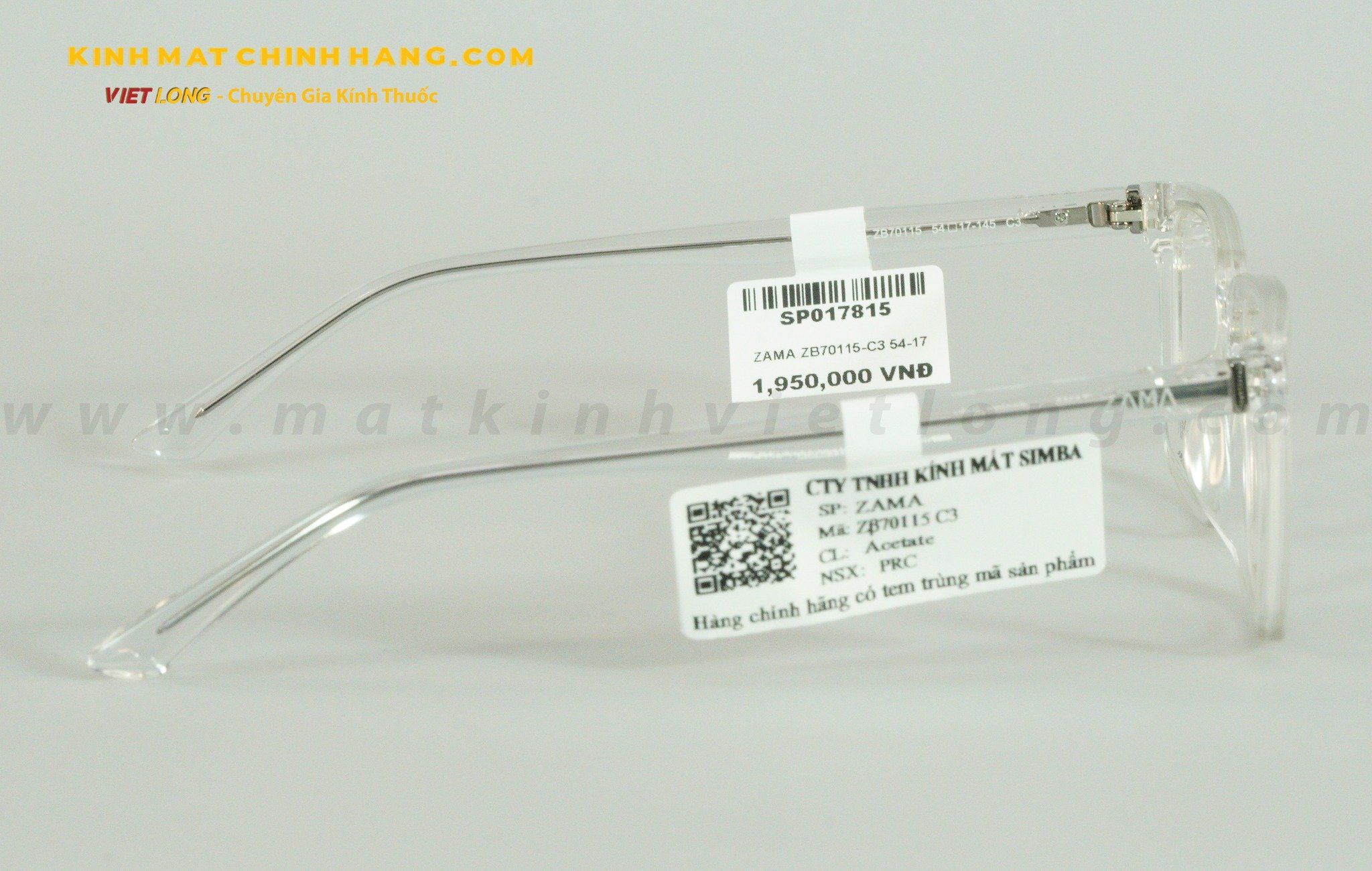 GỌNG KÍNH ZAMA ZB70115-C3 54-17