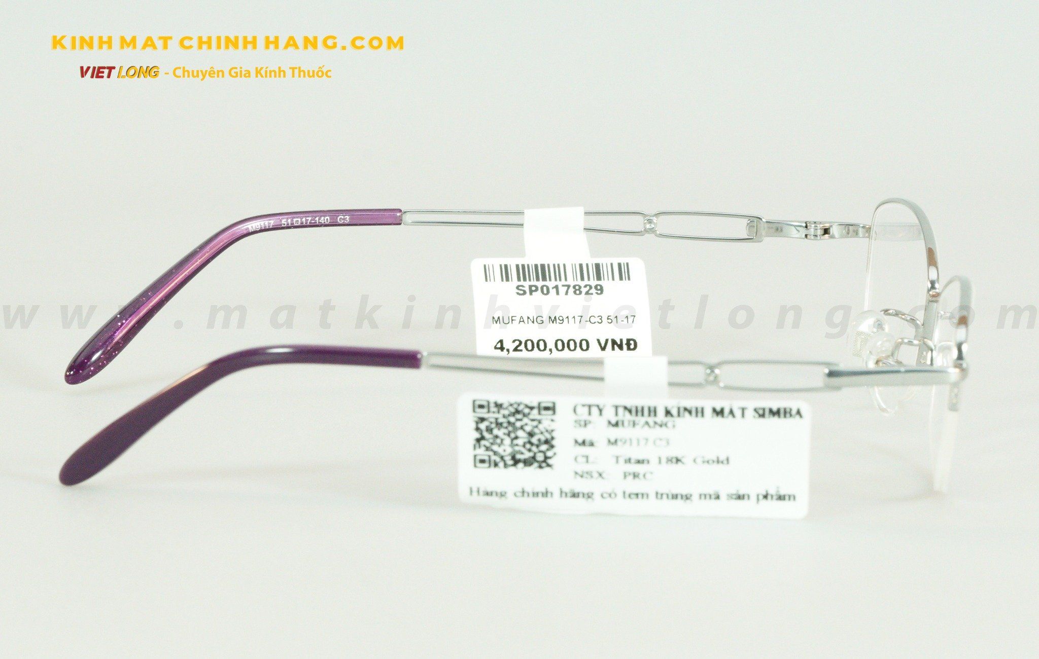 GỌNG KÍNH MUFANG M9117-C3 51-17