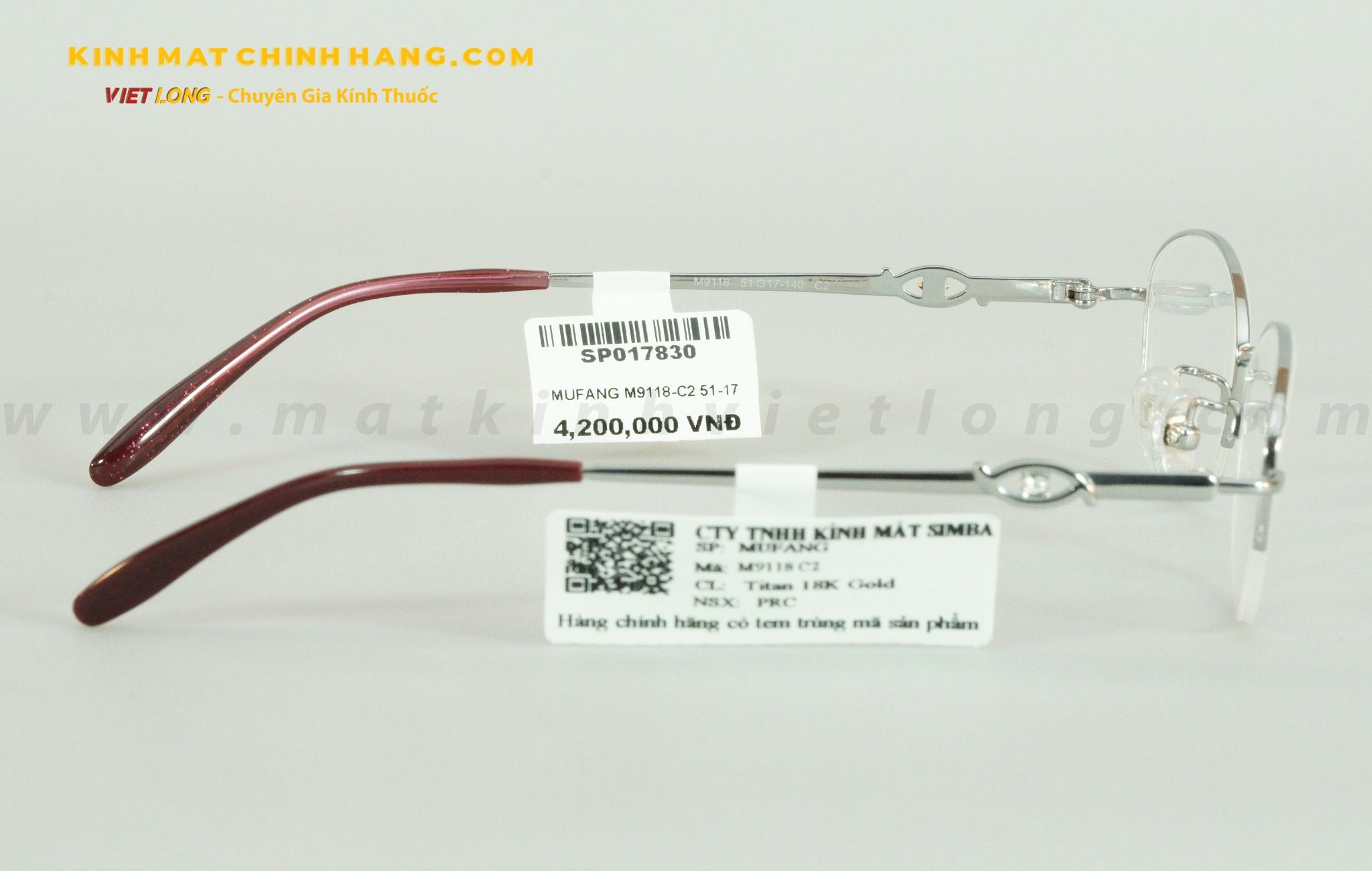 GỌNG KÍNH MUFANG M9118-C2 51-17