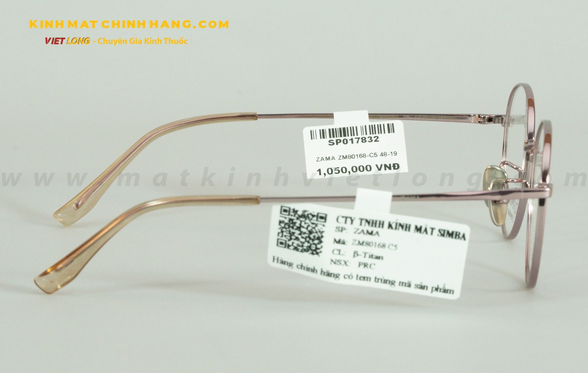  GỌNG KÍNH ZAMA ZM80168-C5 48-19 