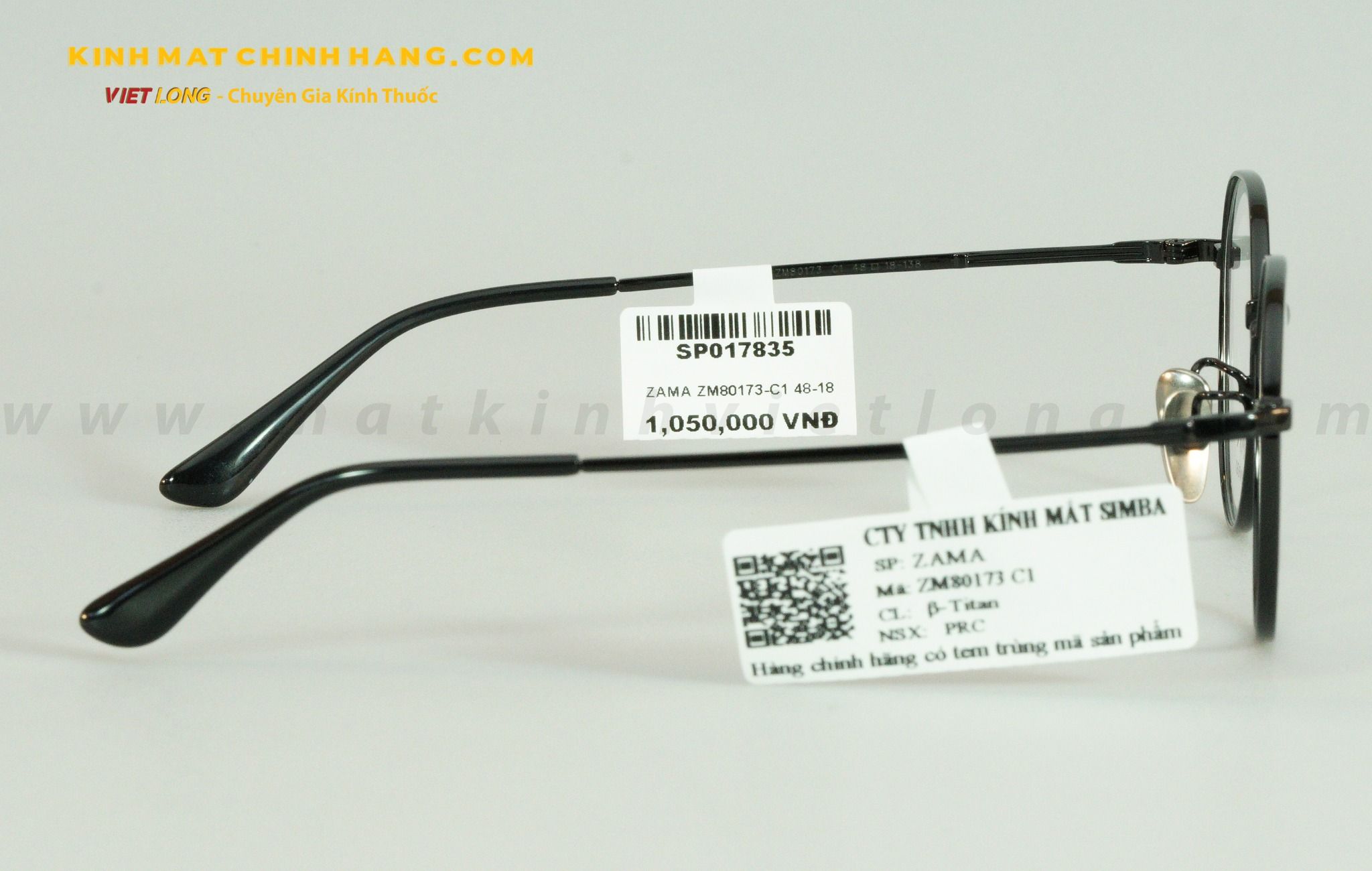 GỌNG KÍNH ZAMA ZM80173-C1 48-18