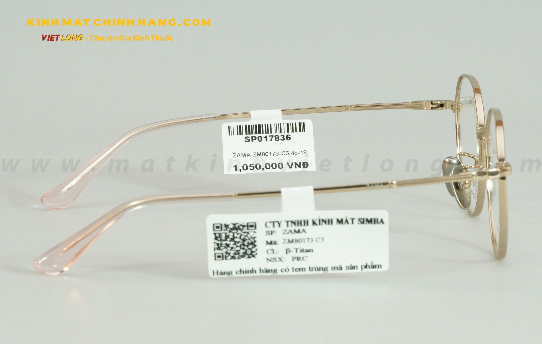 GỌNG KÍNH ZAMA ZM80173-C3 48-18