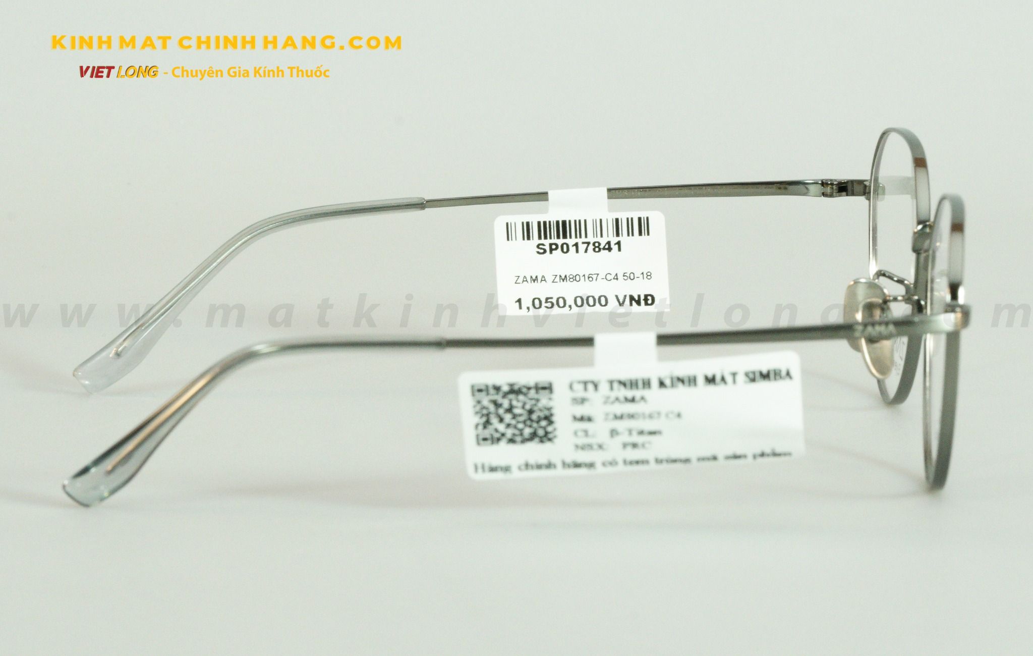  GỌNG KÍNH ZAMA ZM80167-C4 50-18 