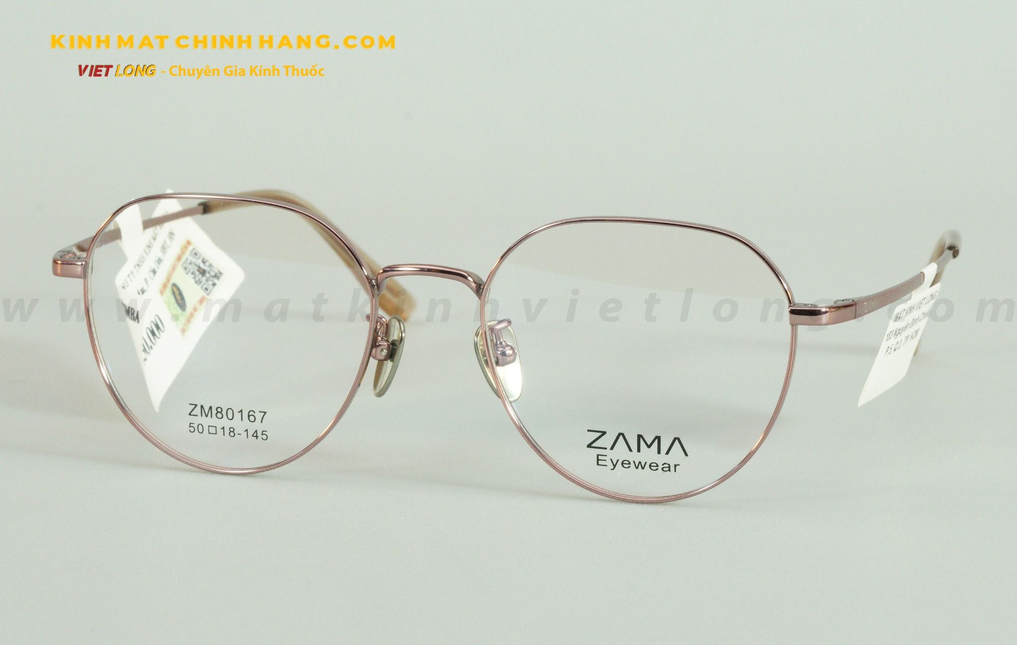  GỌNG KÍNH ZAMA ZM80167-C5 50-18 