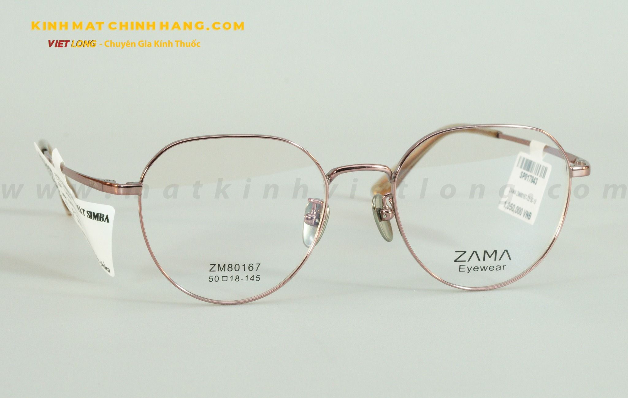  GỌNG KÍNH ZAMA ZM80167-C5 50-18 