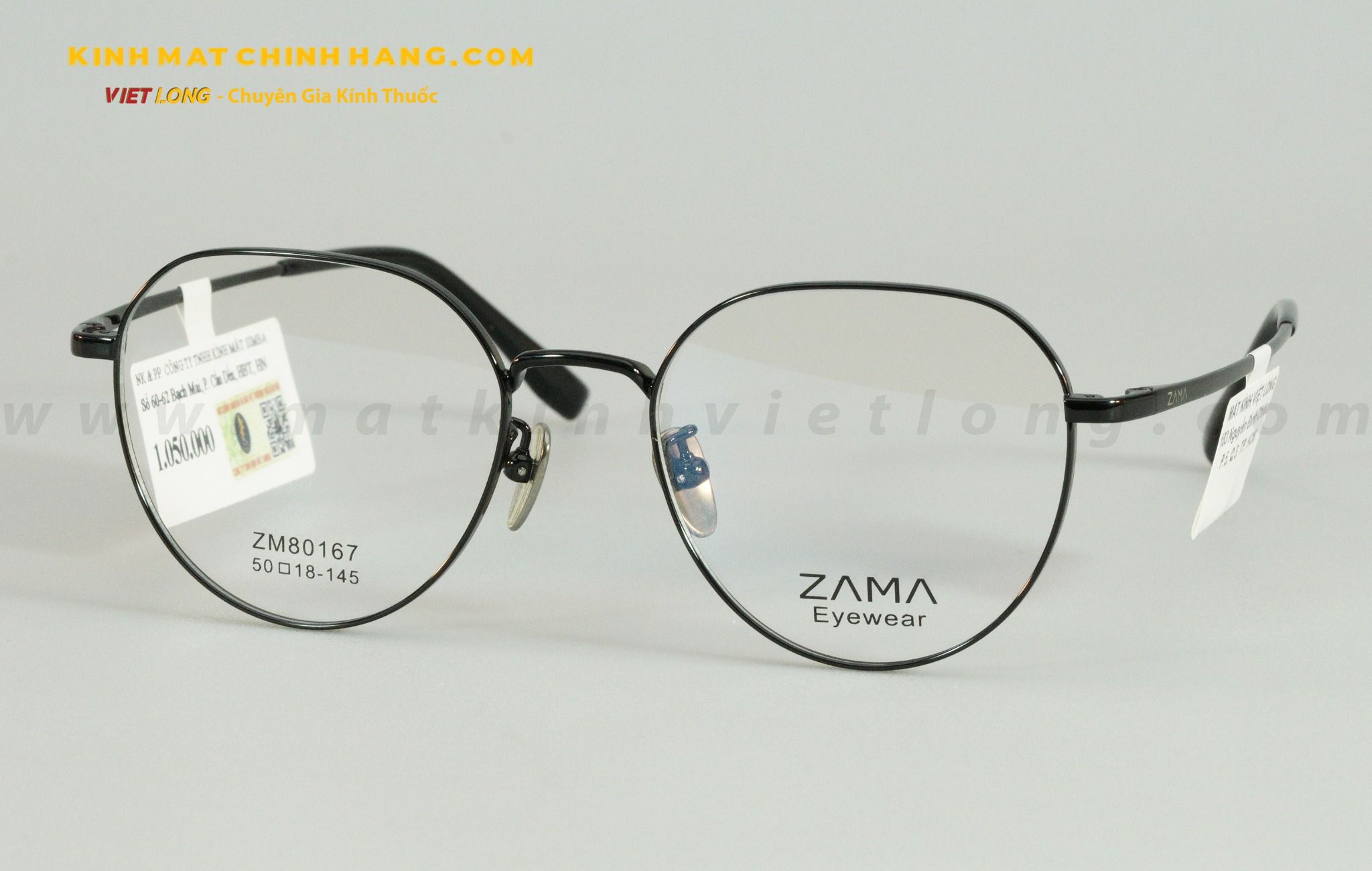  GỌNG KÍNH ZAMA ZM80167-C1 50-18 