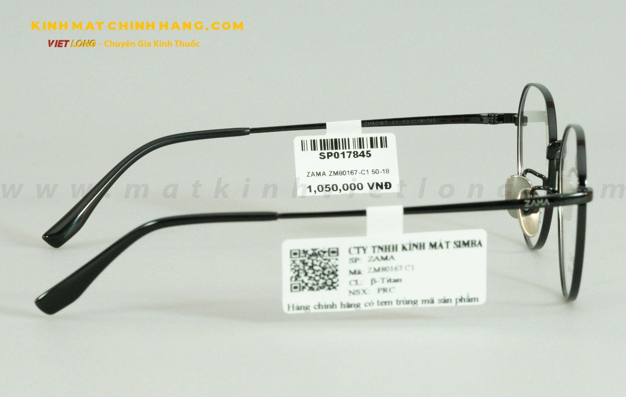 GỌNG KÍNH ZAMA ZM80167-C1 50-18