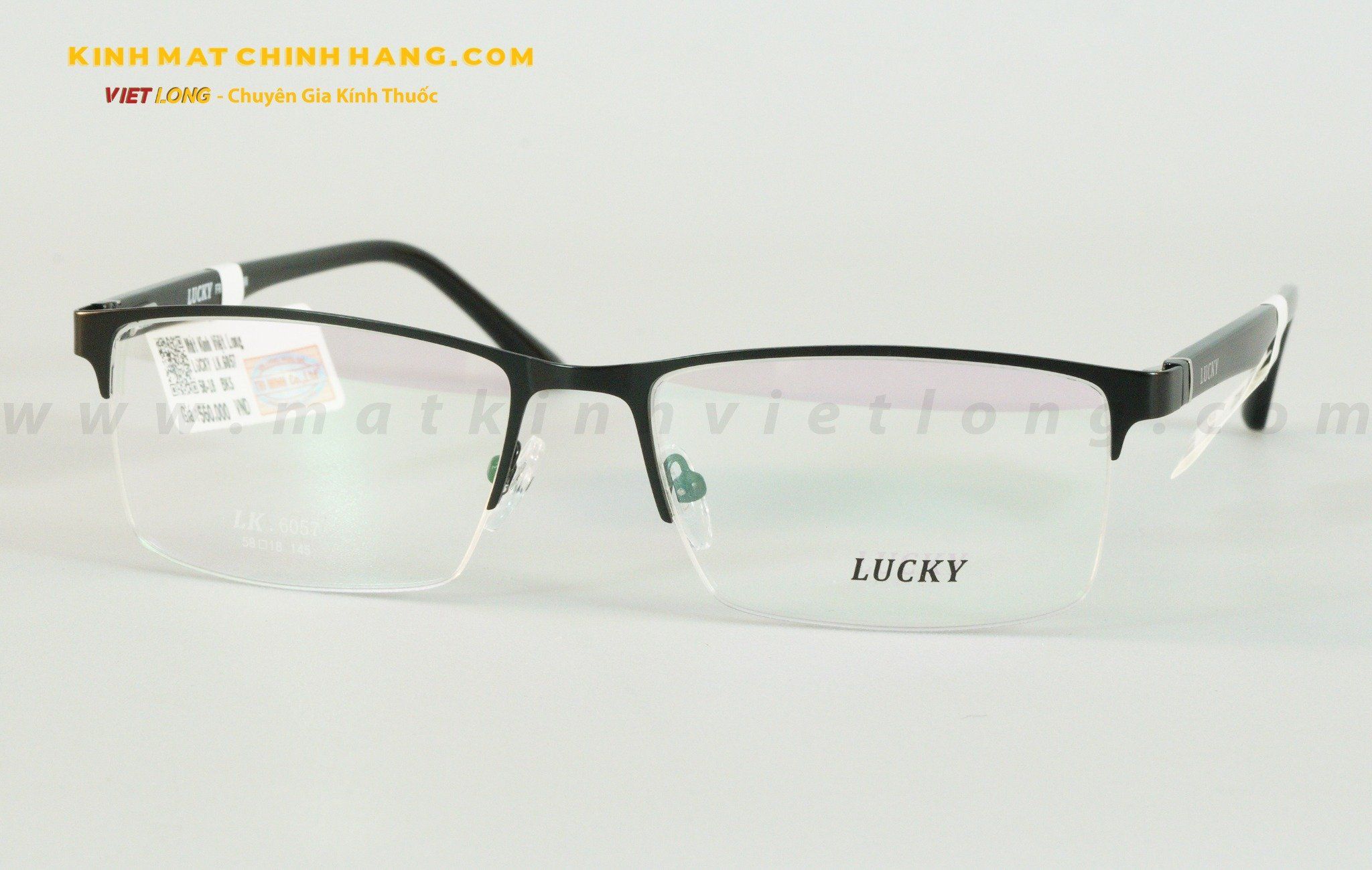 GỌNG KÍNH LUCKY LK6057-BKS 58-18