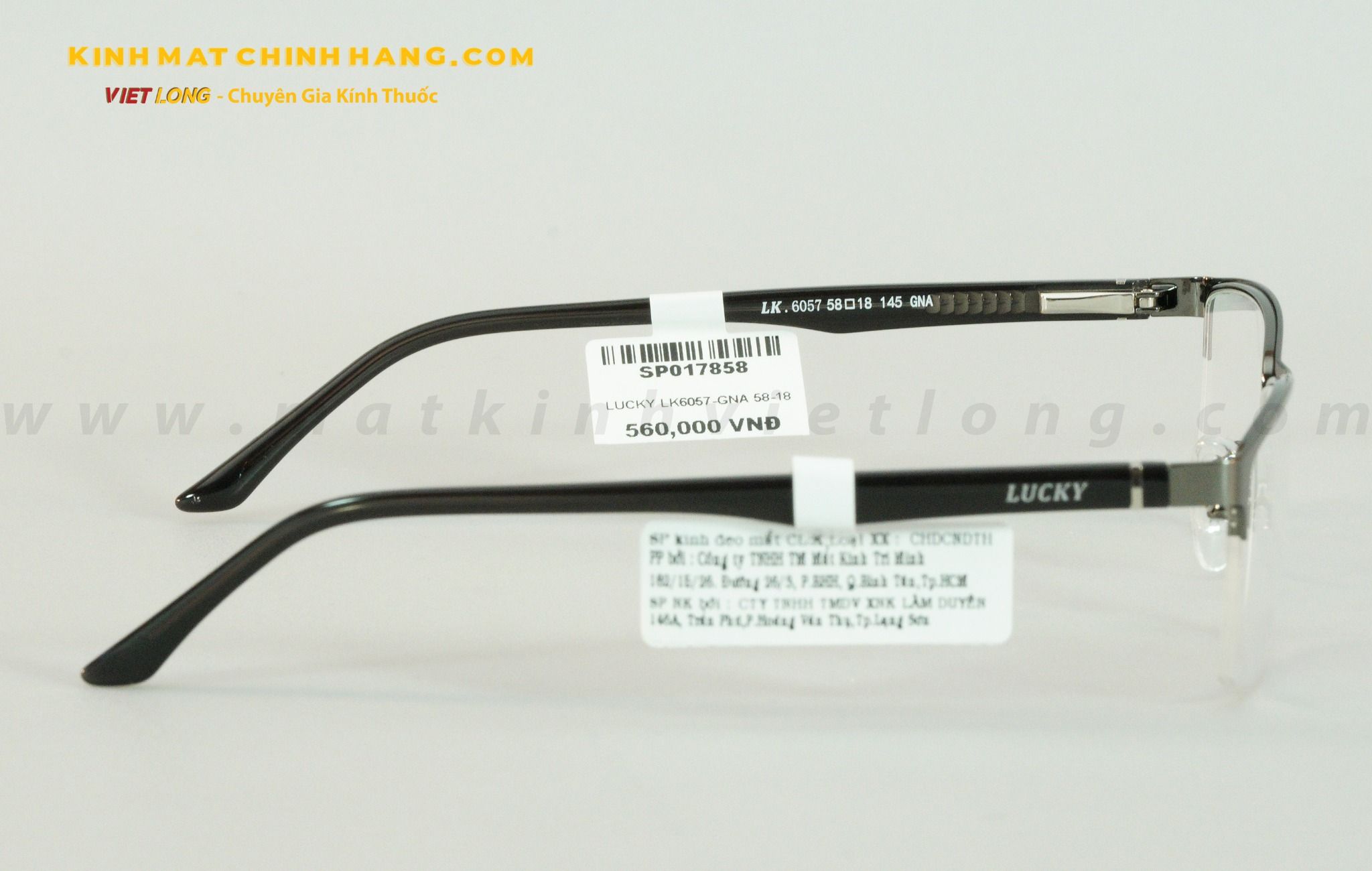 GỌNG KÍNH LUCKY LK6057-GNA 58-18