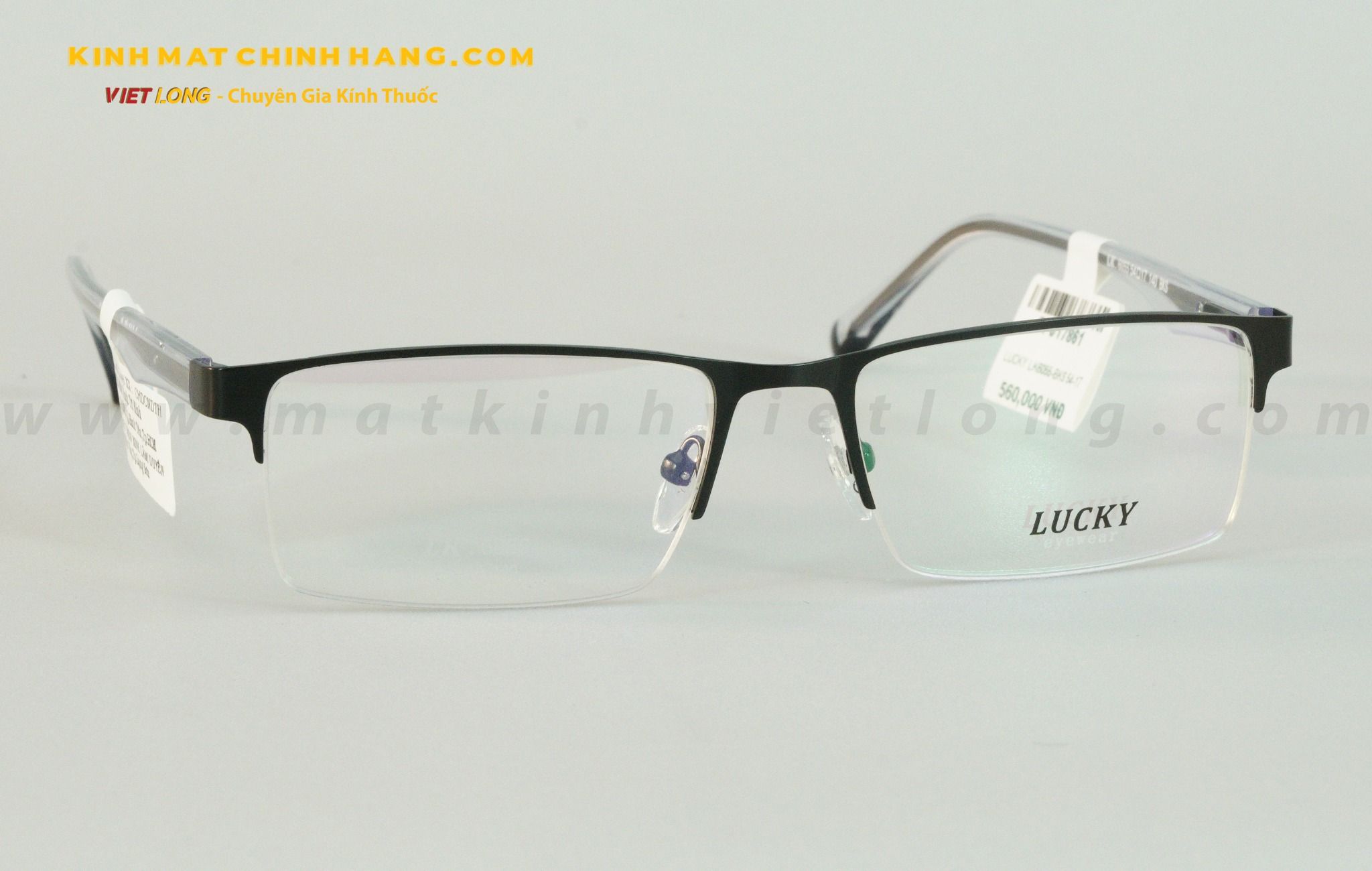 GỌNG KÍNH LUCKY LK6055-BKS 54-17