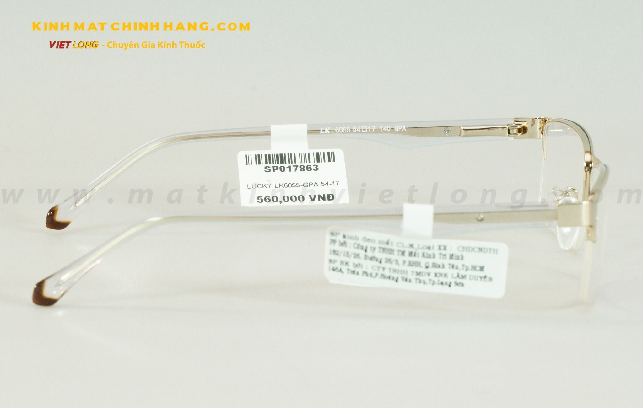 GỌNG KÍNH LUCKY LK6055-GPA 54-17