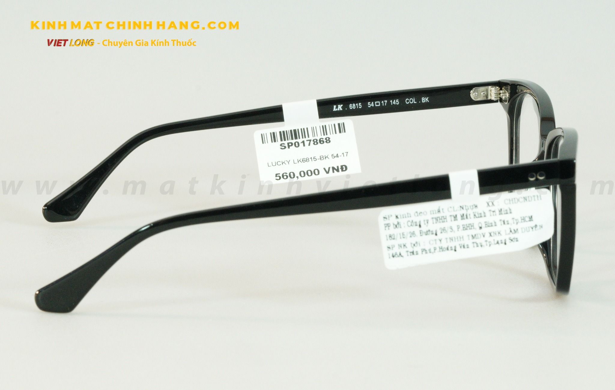 GỌNG KÍNH LUCKY LK6815-BK 54-17