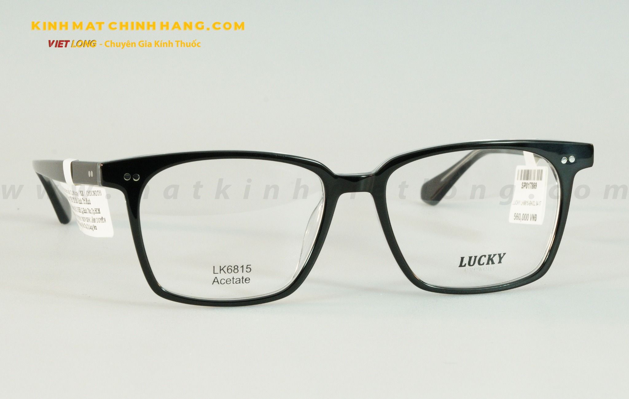 GỌNG KÍNH LUCKY LK6815-BK/CL 54-17