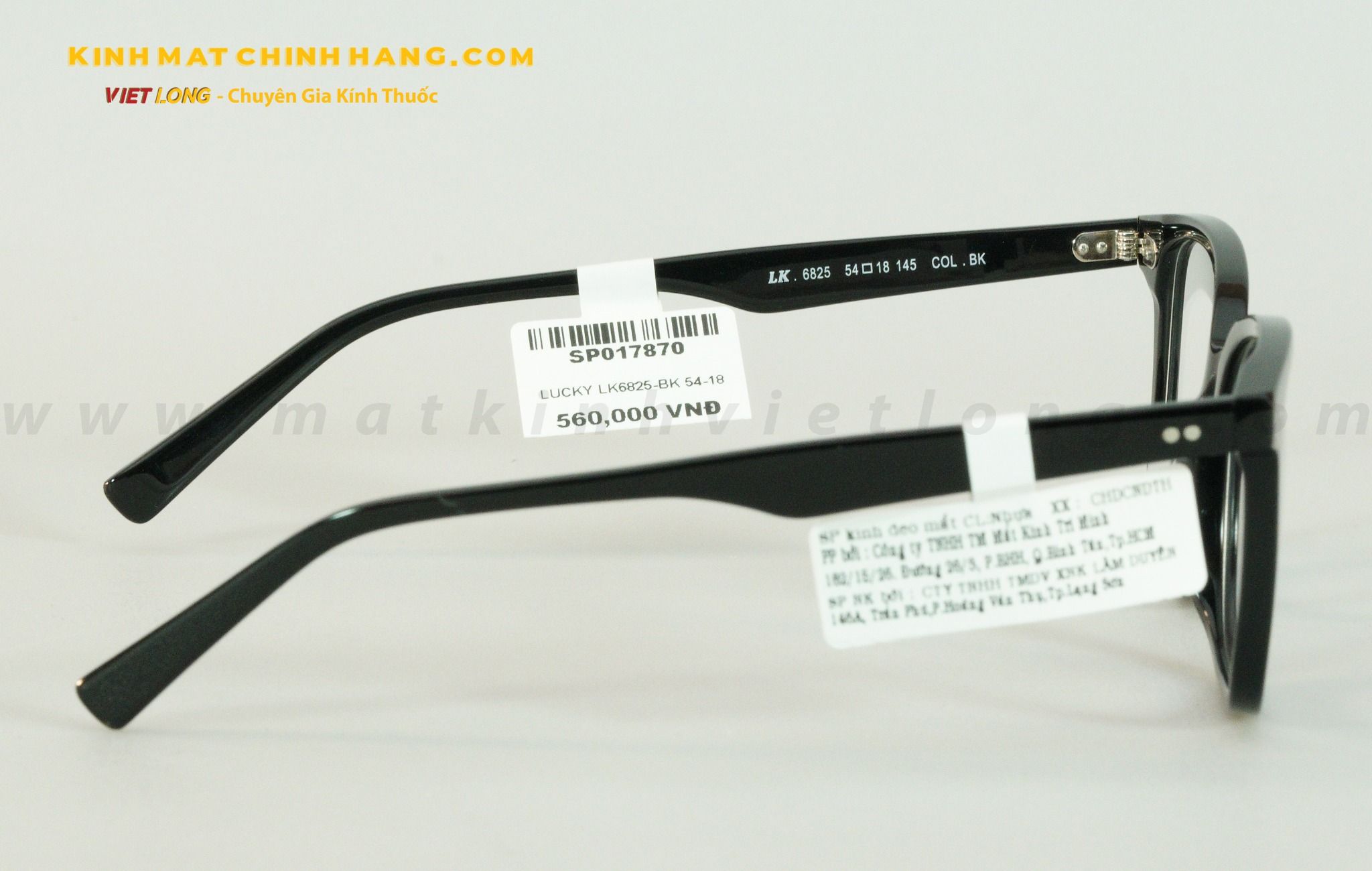 GỌNG KÍNH LUCKY LK6825-BK 54-18