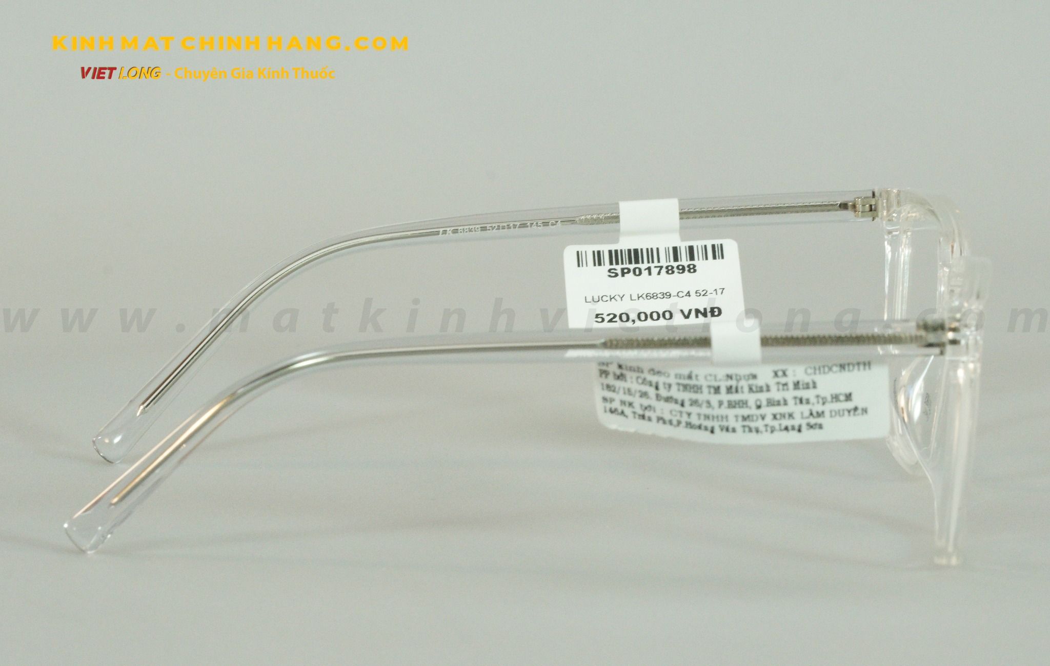 GỌNG KÍNH LUCKY LK6839-C4 52-17