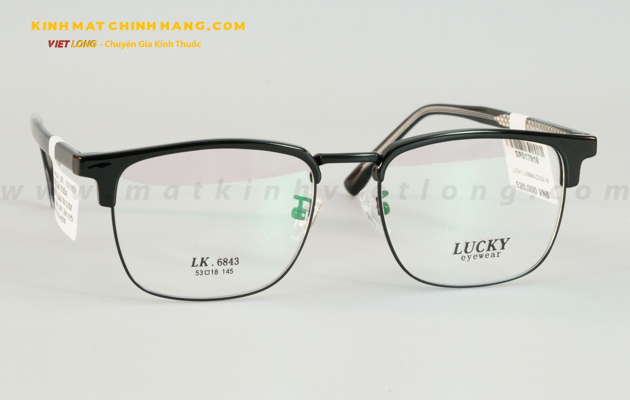  GỌNG KÍNH LUCKY LK6843-C3 53-18 