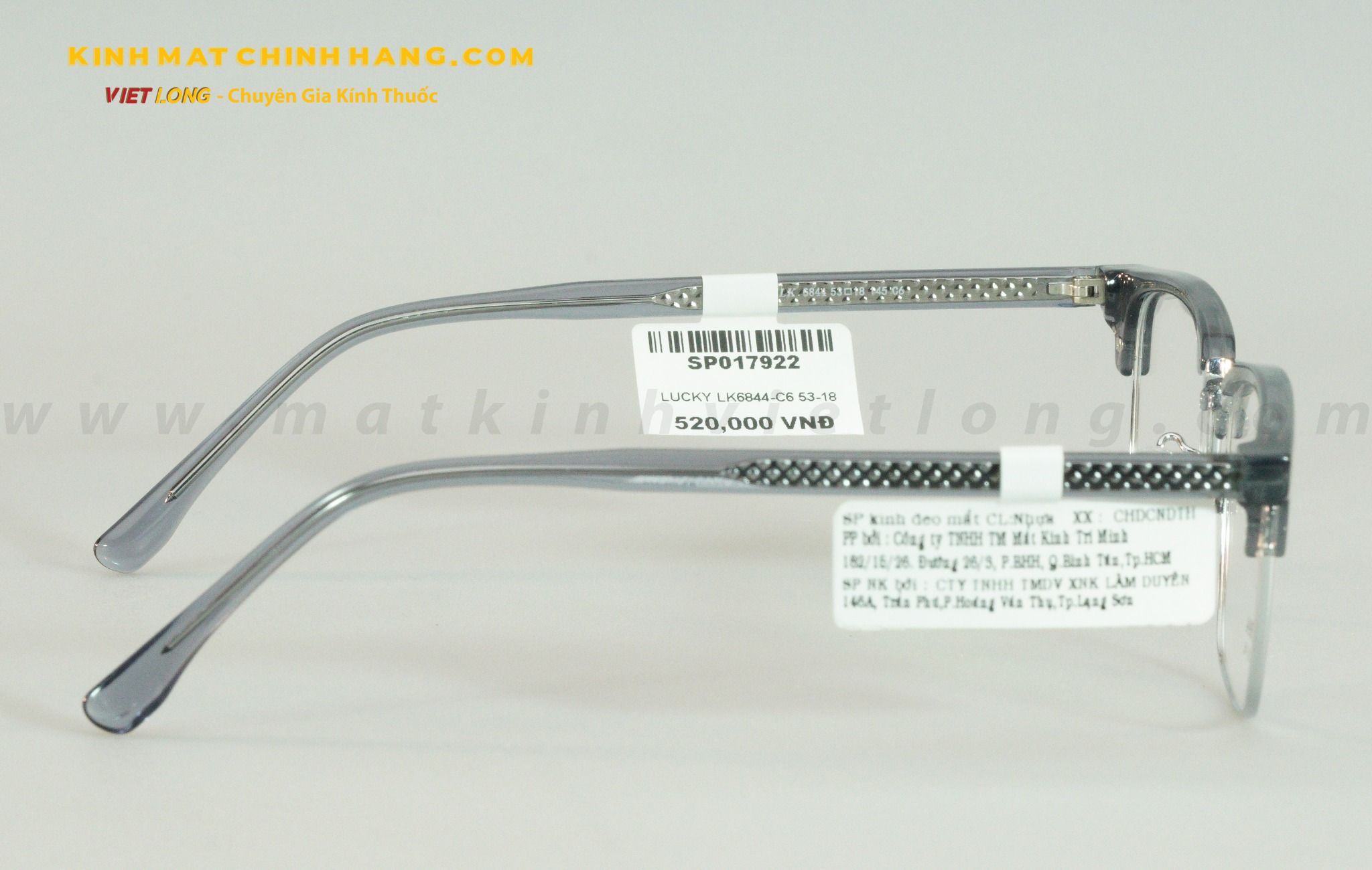  GỌNG KÍNH LUCKY LK6844-C6 53-18 