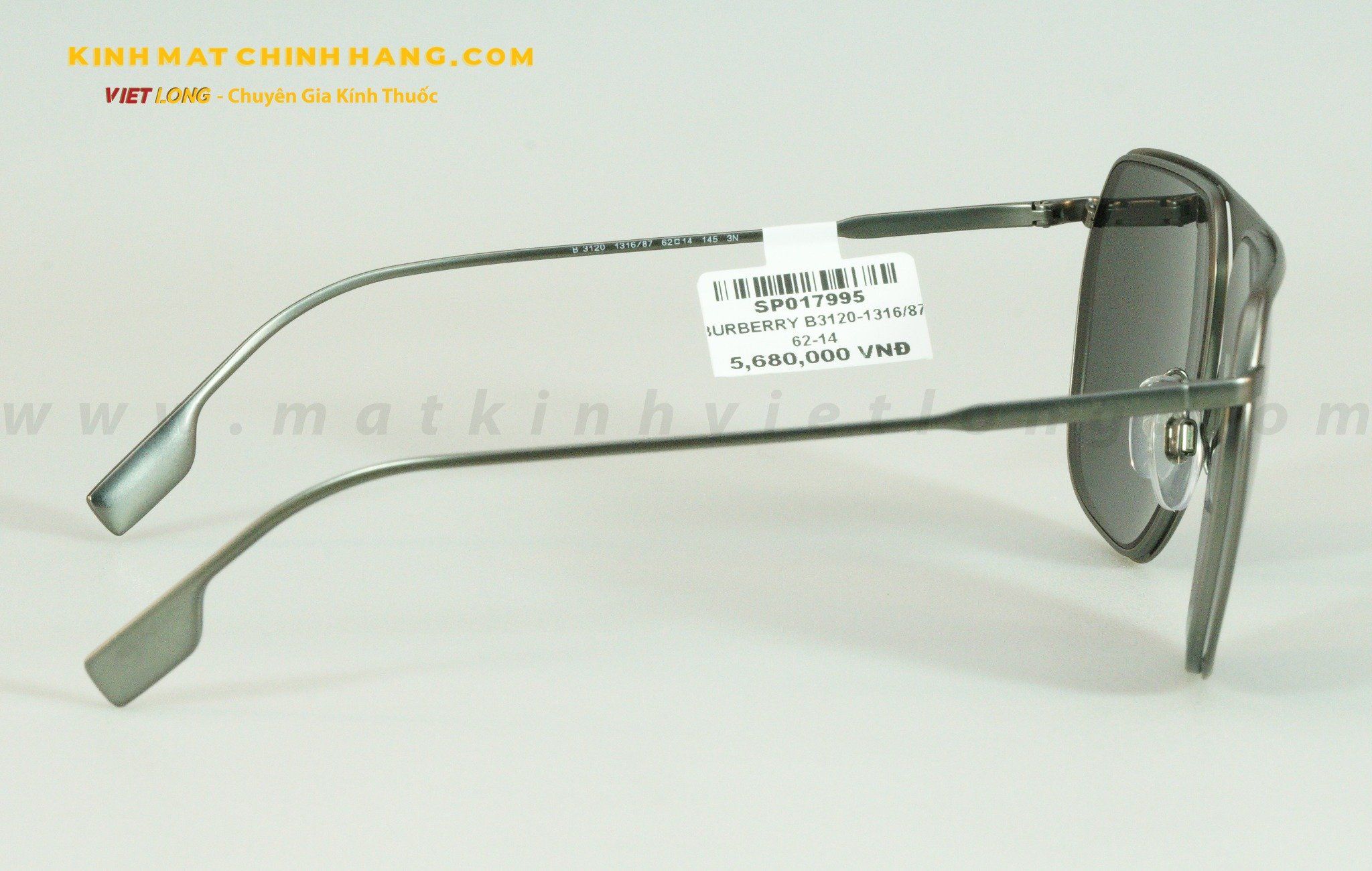 KÍNH MÁT BURBERRY B3120-1316/87 62-14