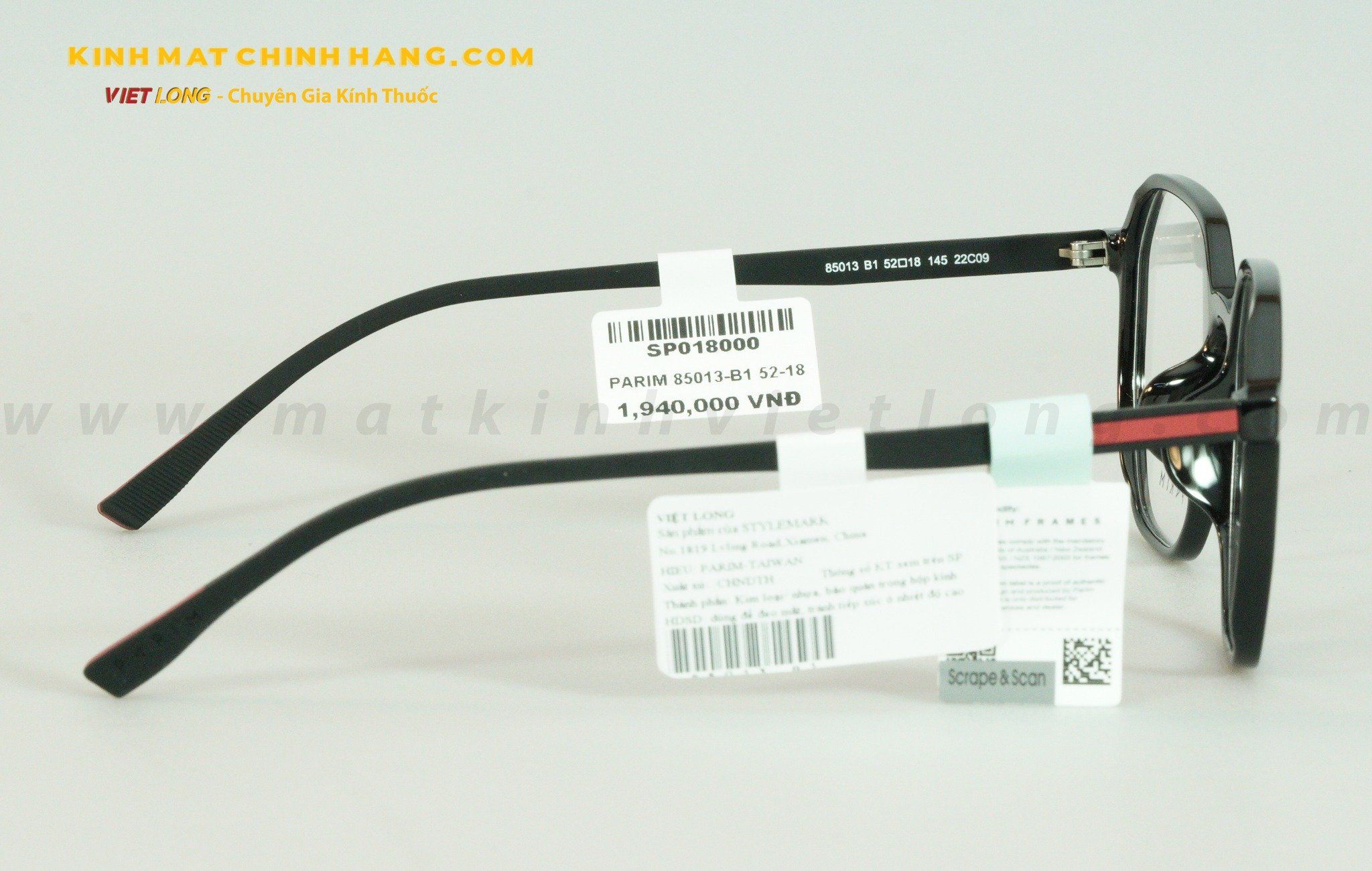GỌNG KÍNH PARIM 85013-B1 52-18