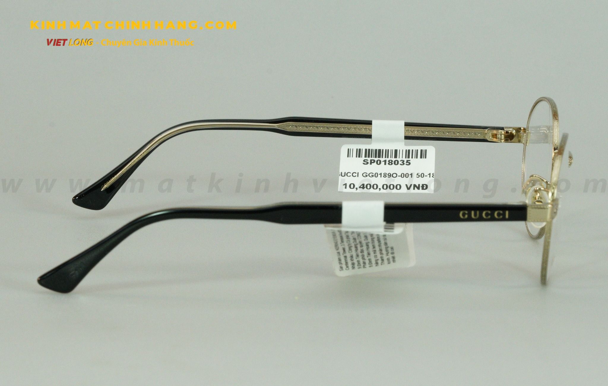 GỌNG KÍNH GUCCI GG0189O-001 50-18