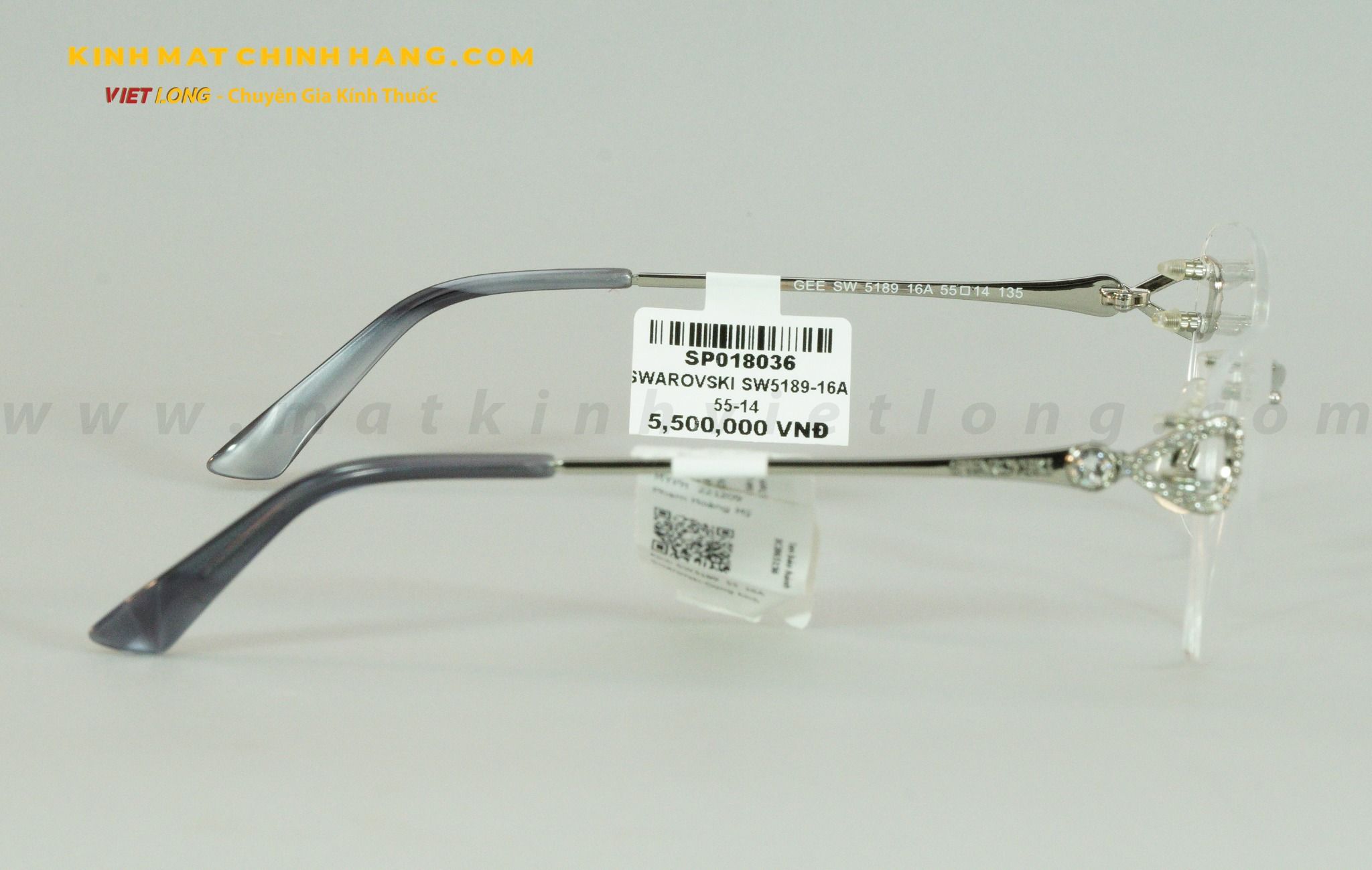 GỌNG KÍNH SWAROVSKI SW5189-16A 55-14