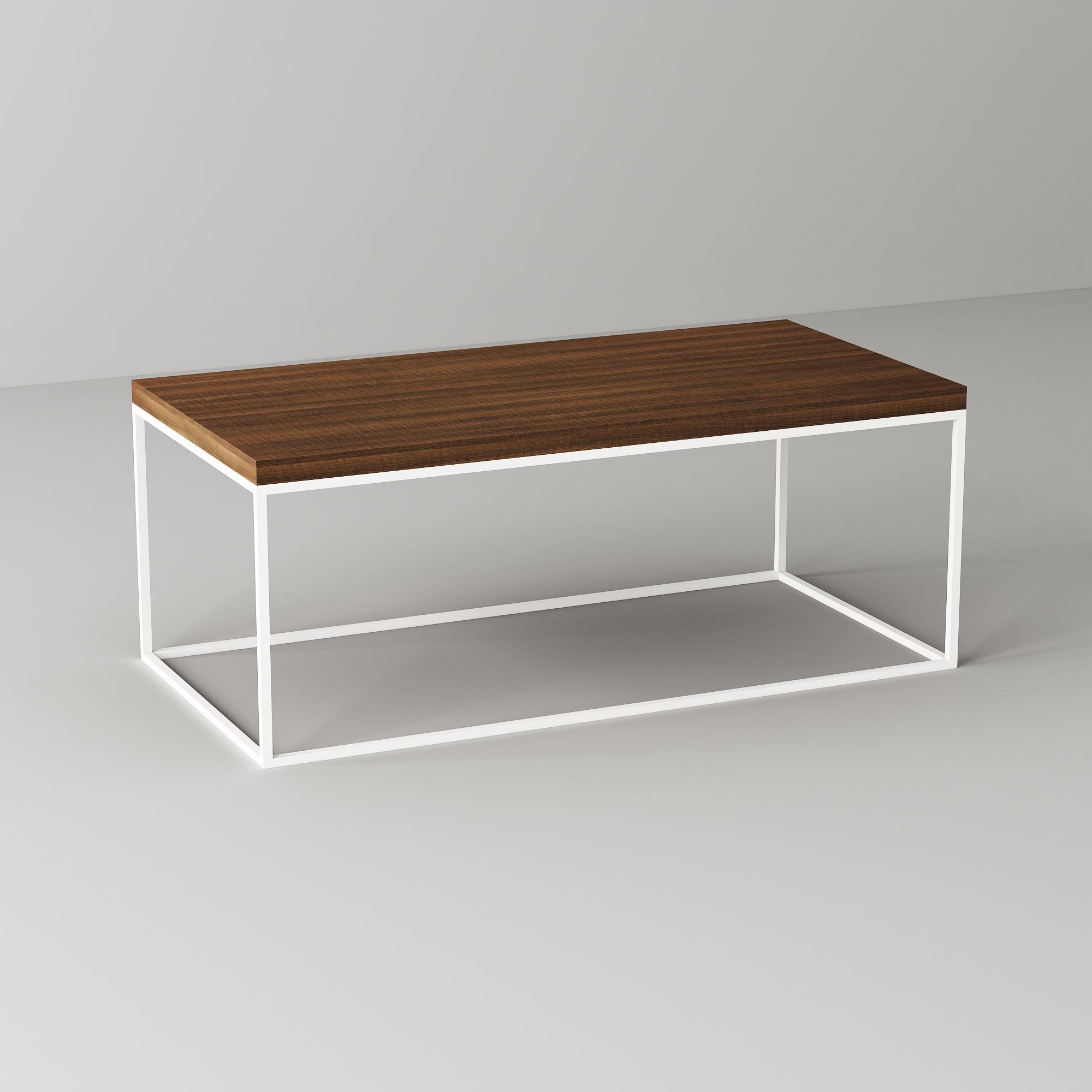 Bàn sofa size S chân trắng