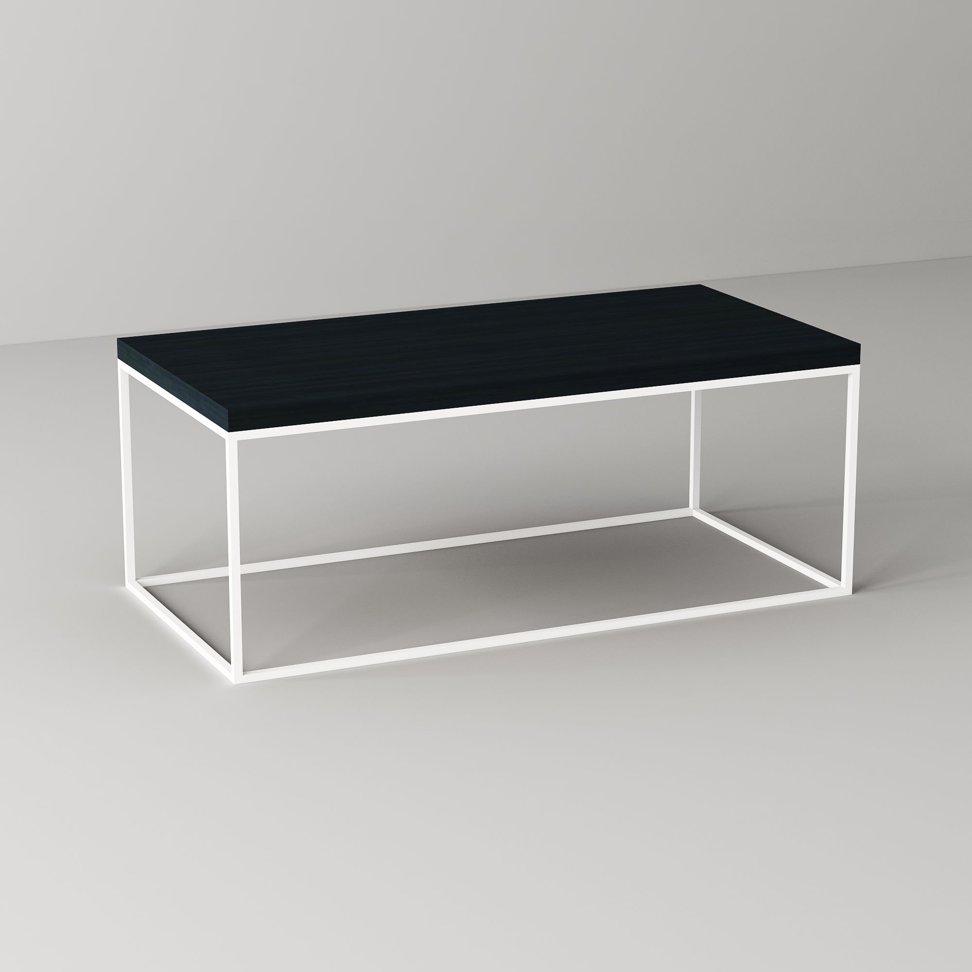 Bàn sofa size S chân trắng