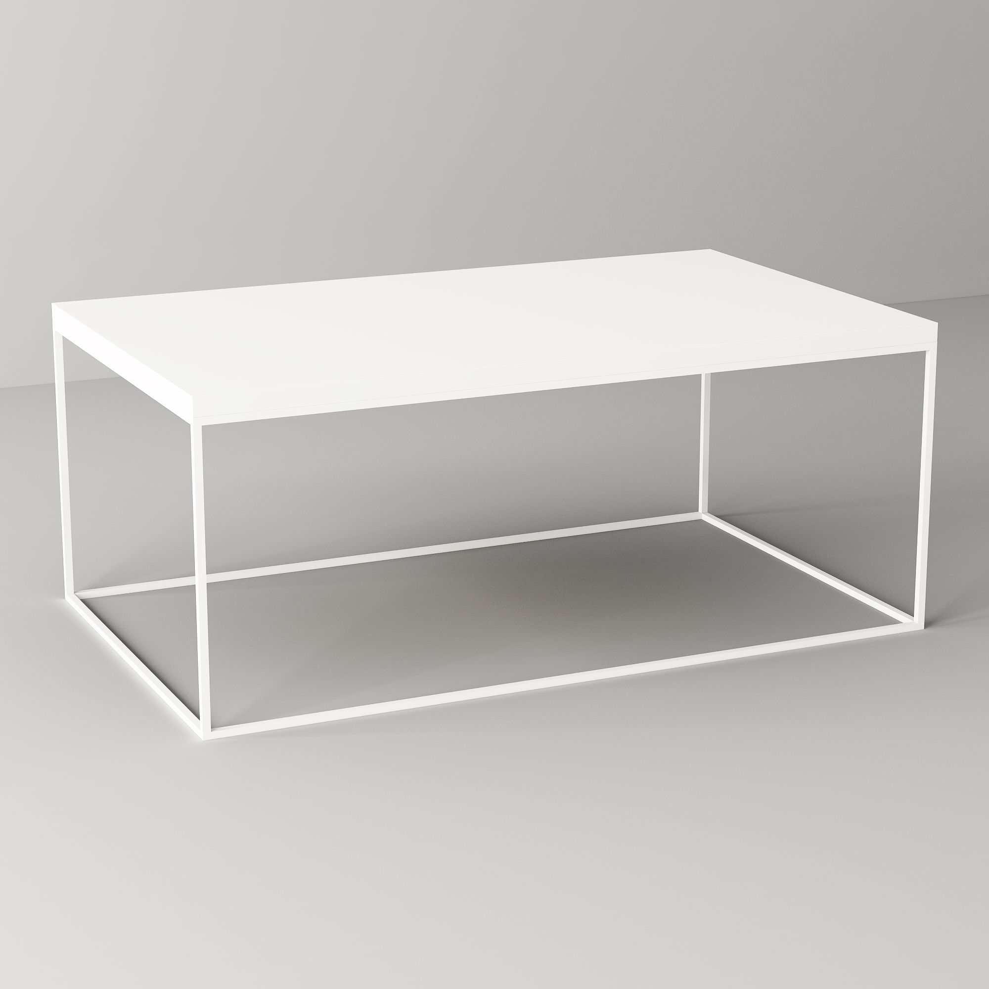 Bàn sofa size M chân trắng