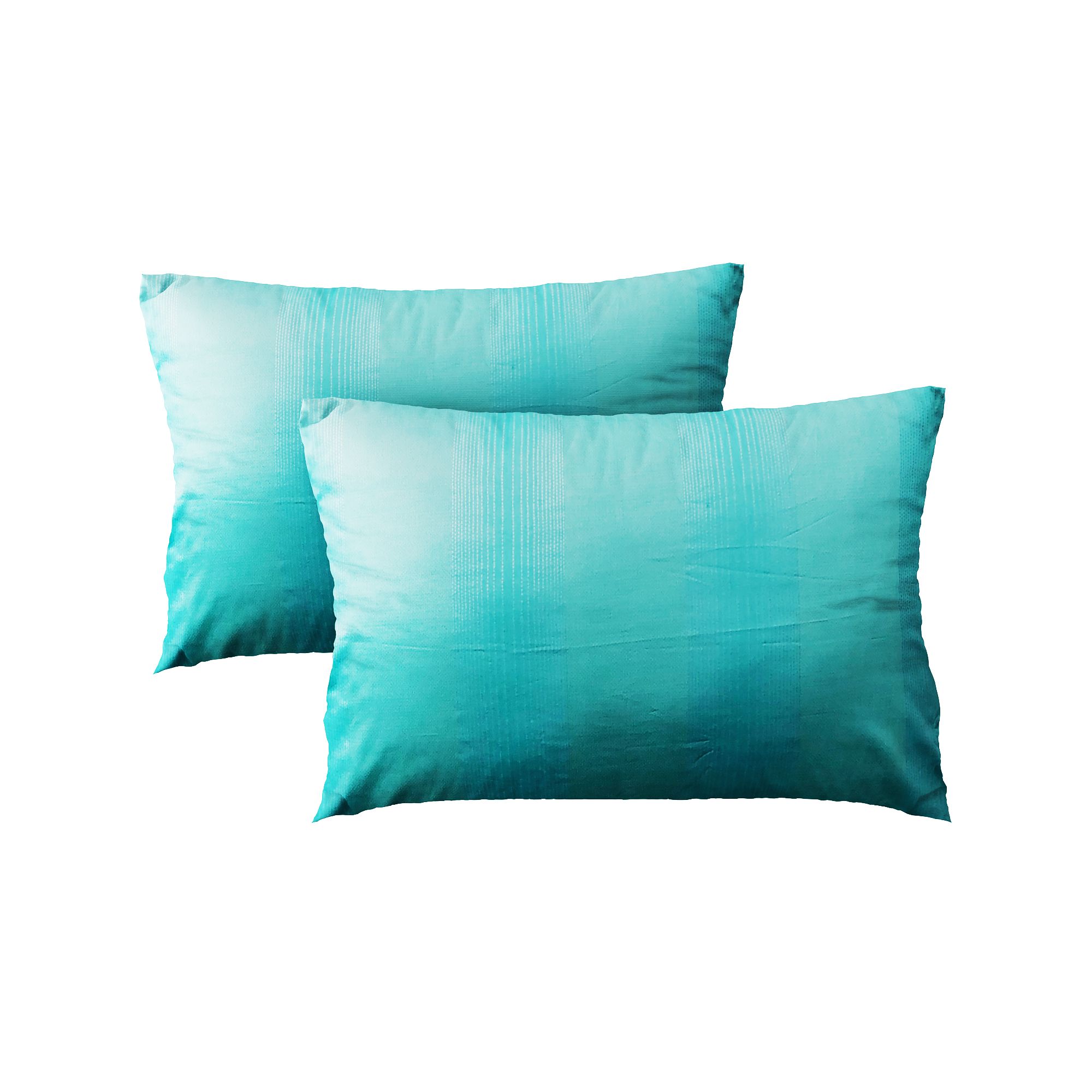 Pillow case 005 Poseidon green stripes