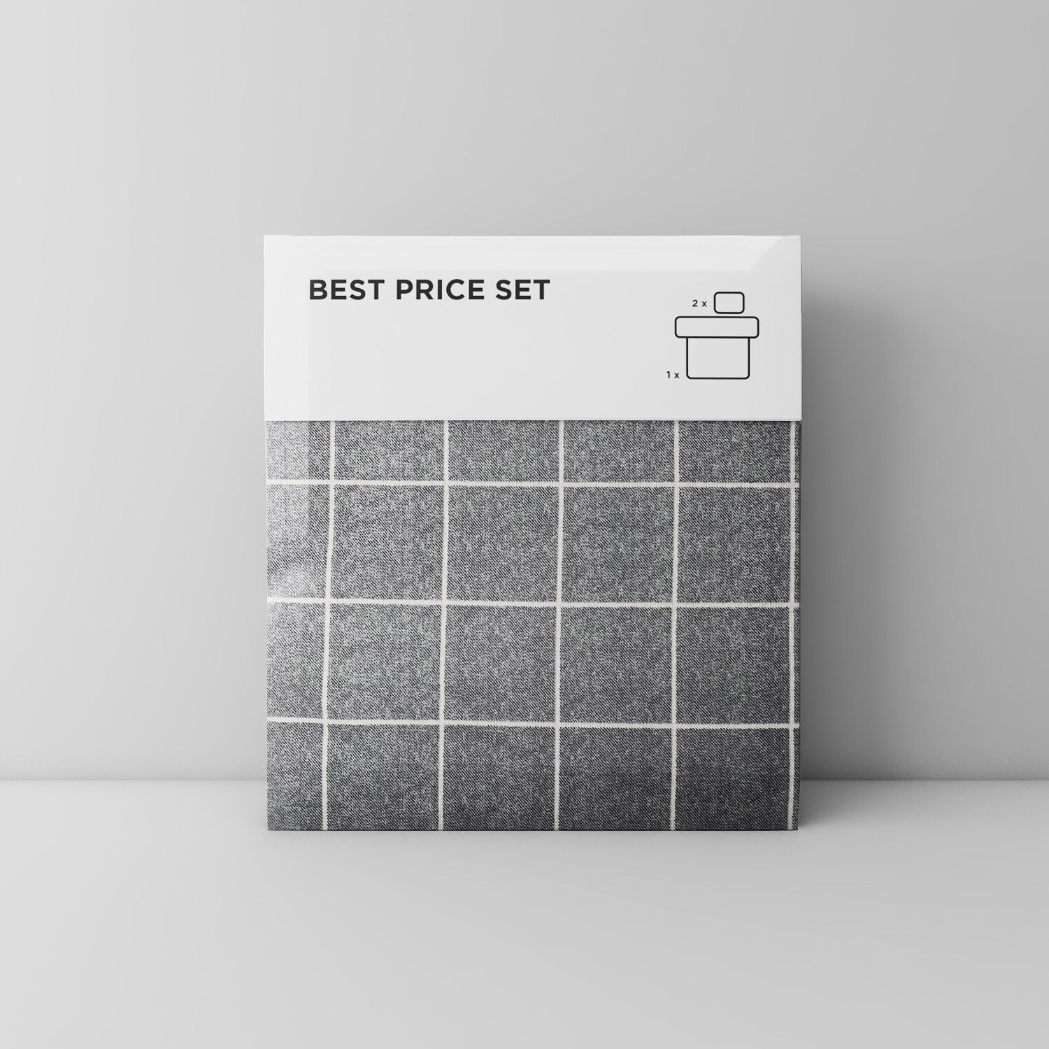 Best price 026 White grid on dark grey